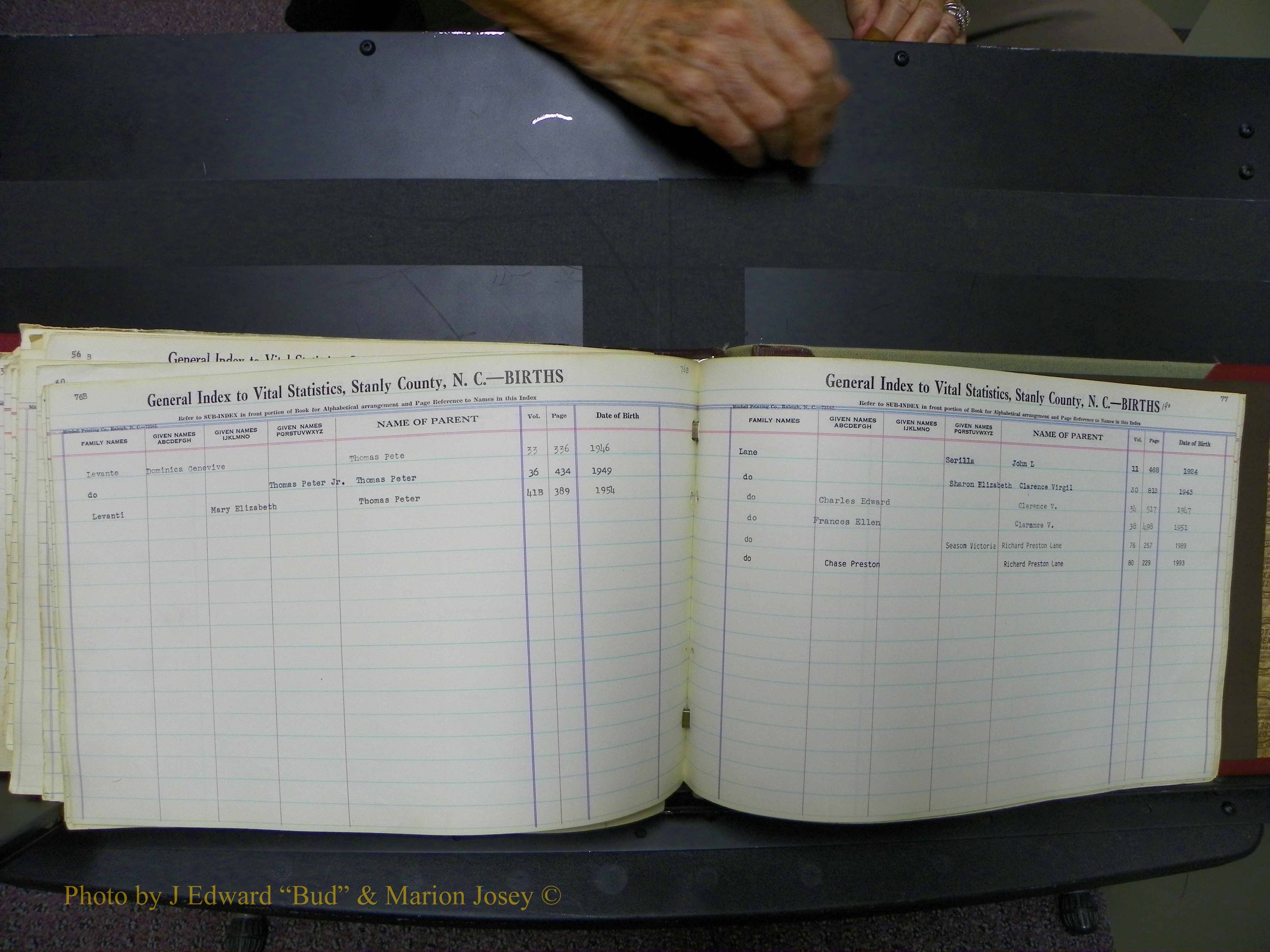 Stanley Co, NC Births, L, 1913-1994 (195).JPG