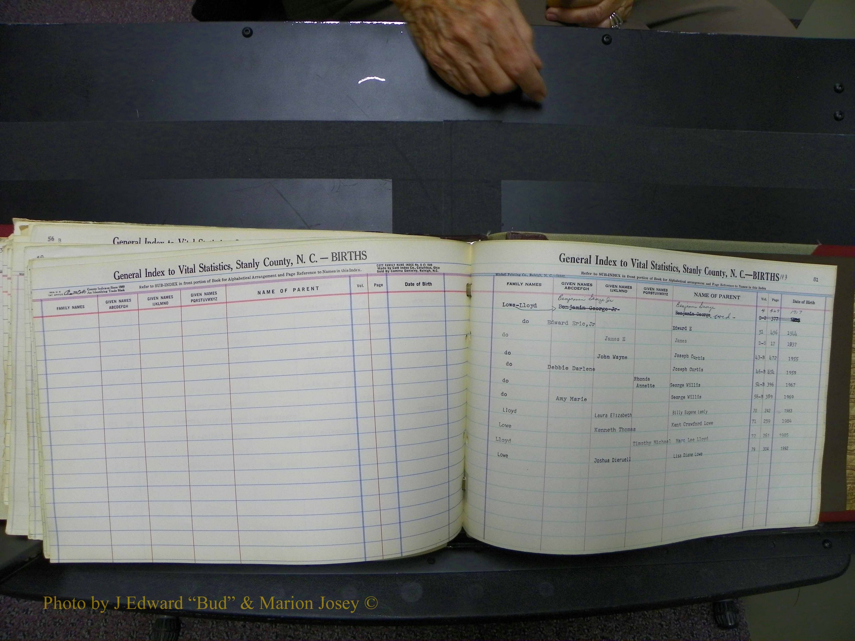 Stanley Co, NC Births, L, 1913-1994 (198).JPG