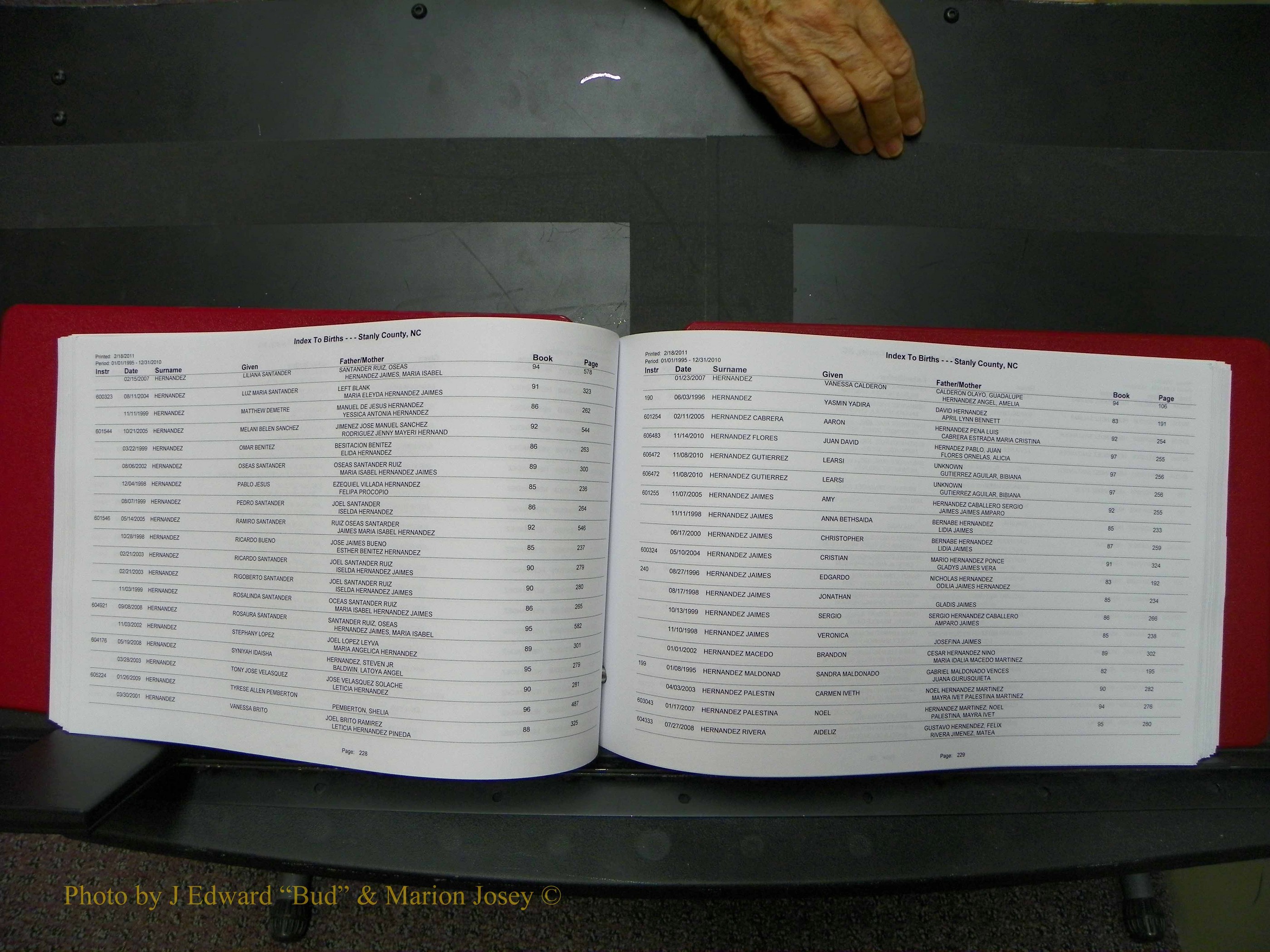 Stanley Co, NC Births, A-Z, 1995-2010 (117).JPG