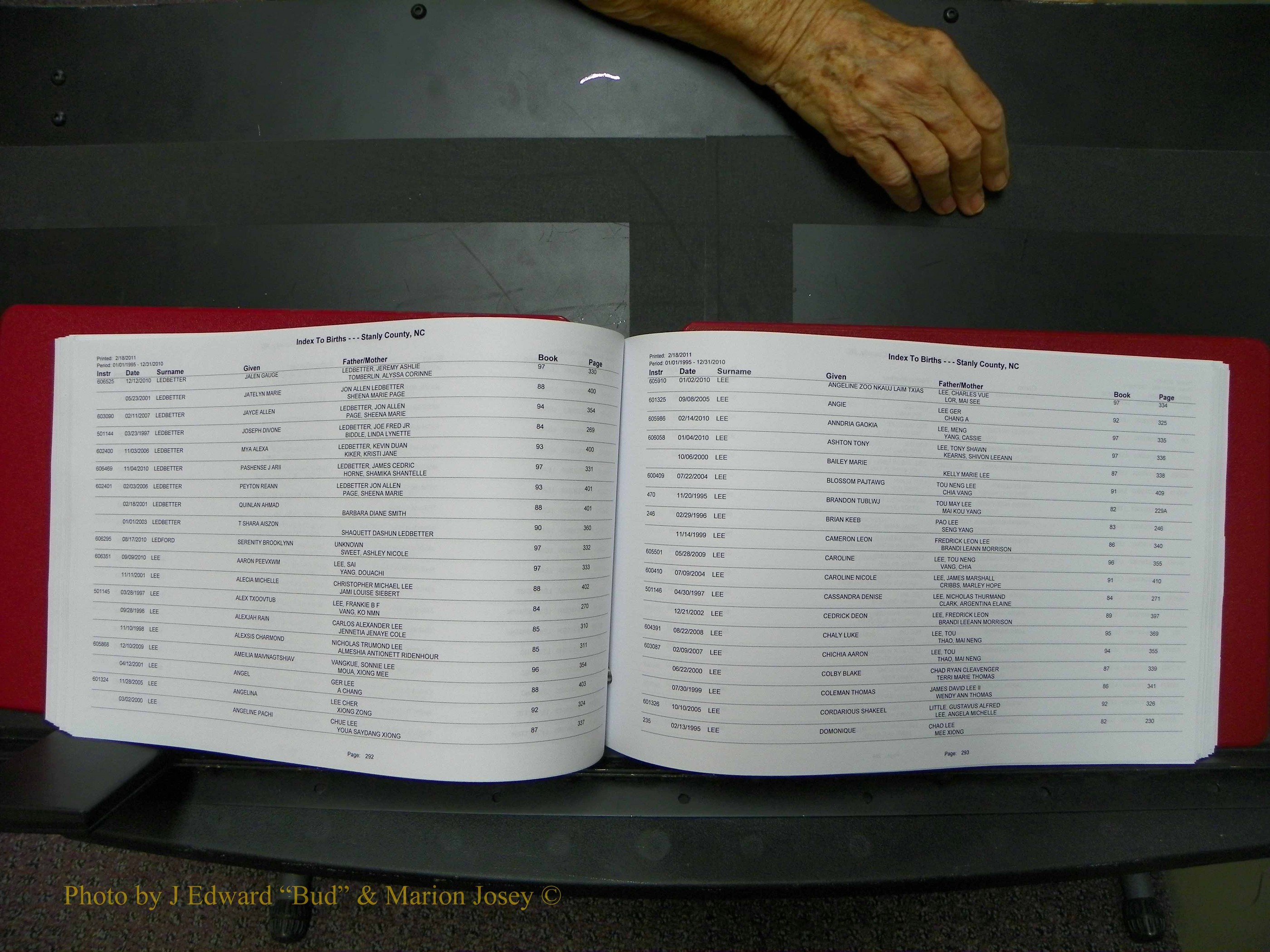 Stanley Co, NC Births, A-Z, 1995-2010 (149).JPG
