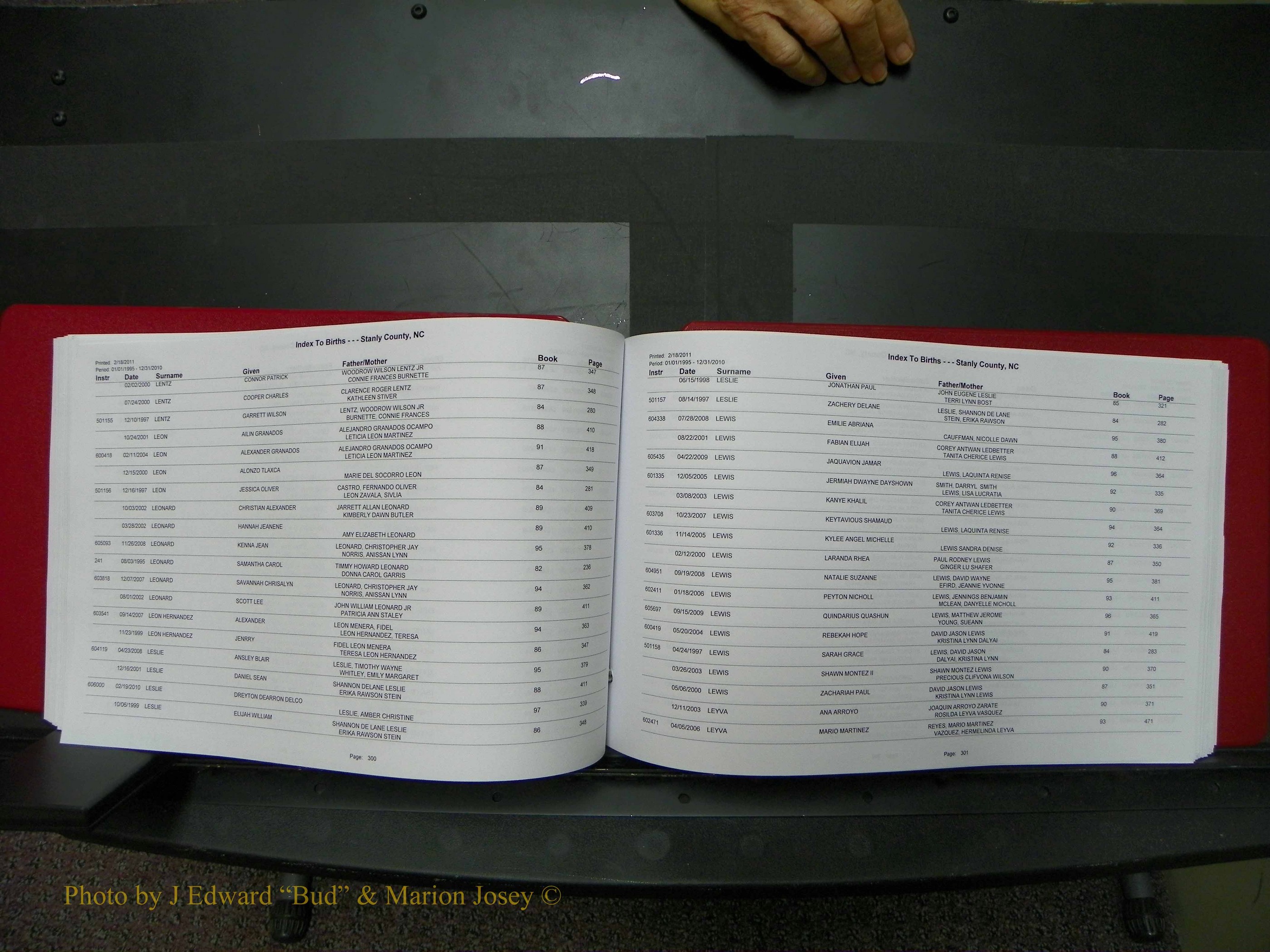 Stanley Co, NC Births, A-Z, 1995-2010 (153).JPG
