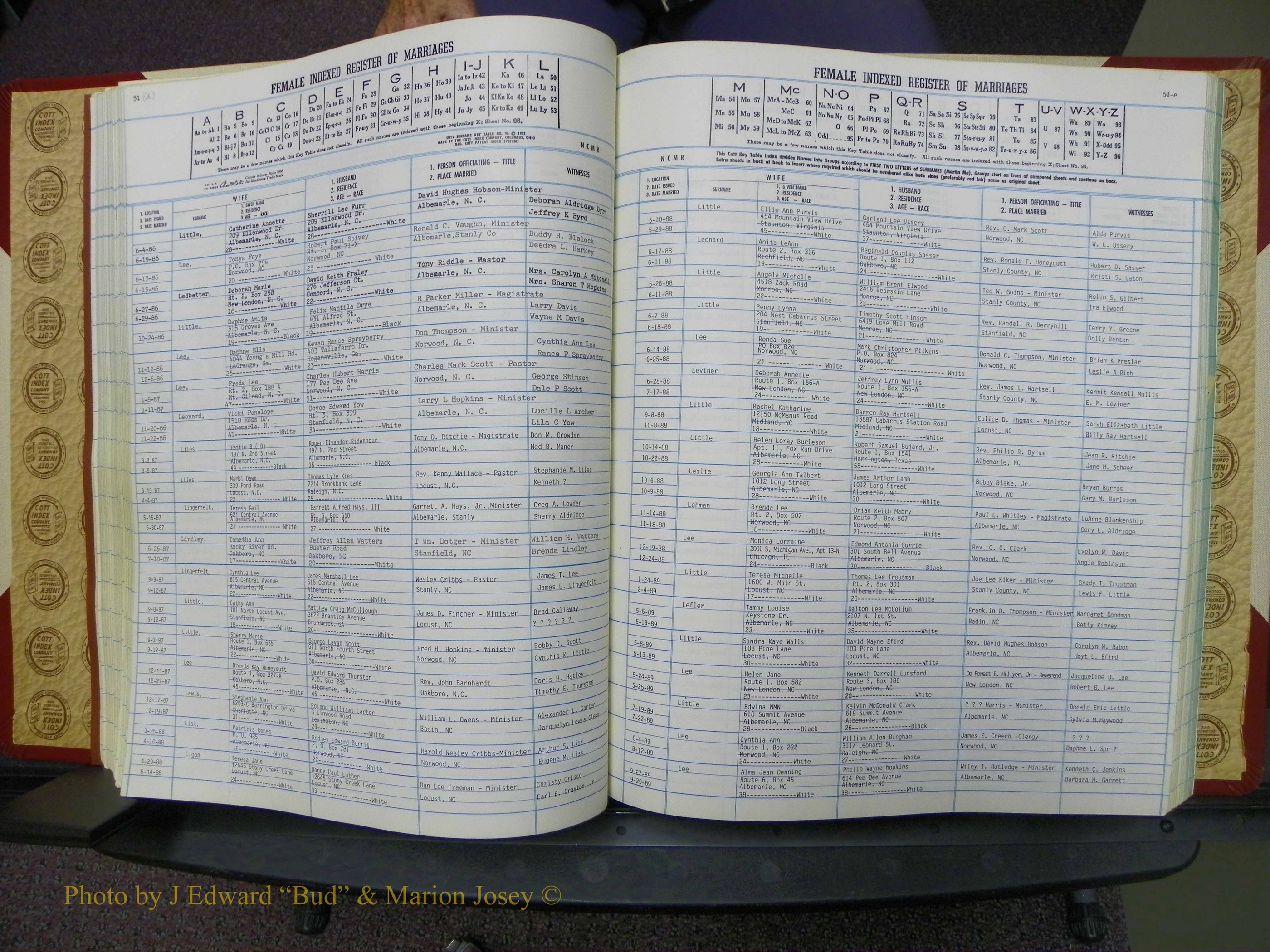Stanley Co, NC Marriages, Female Index, A-Z, 1979-1994 (112).JPG