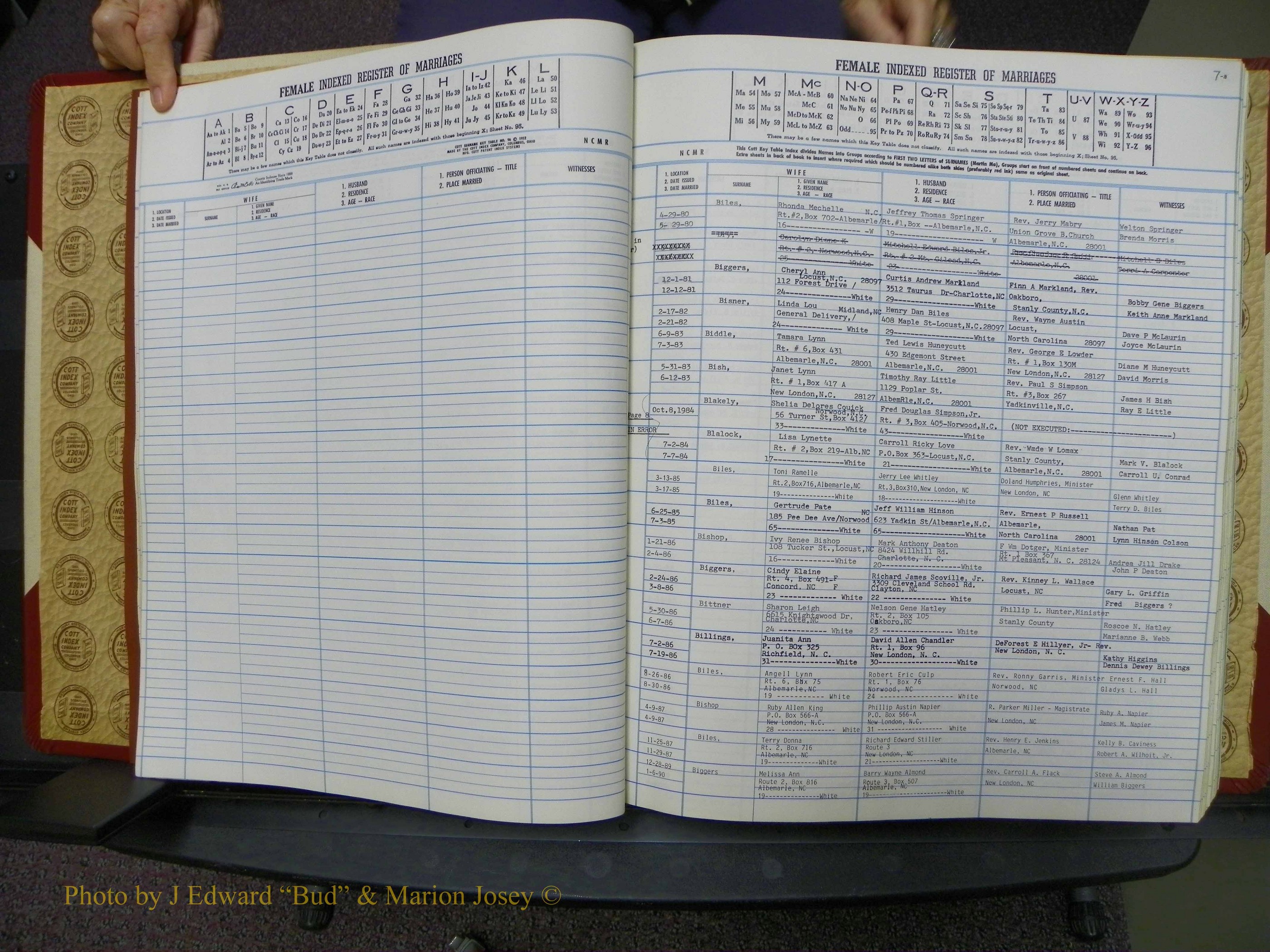 Stanley Co, NC Marriages, Female Index, A-Z, 1979-1994 (15).JPG