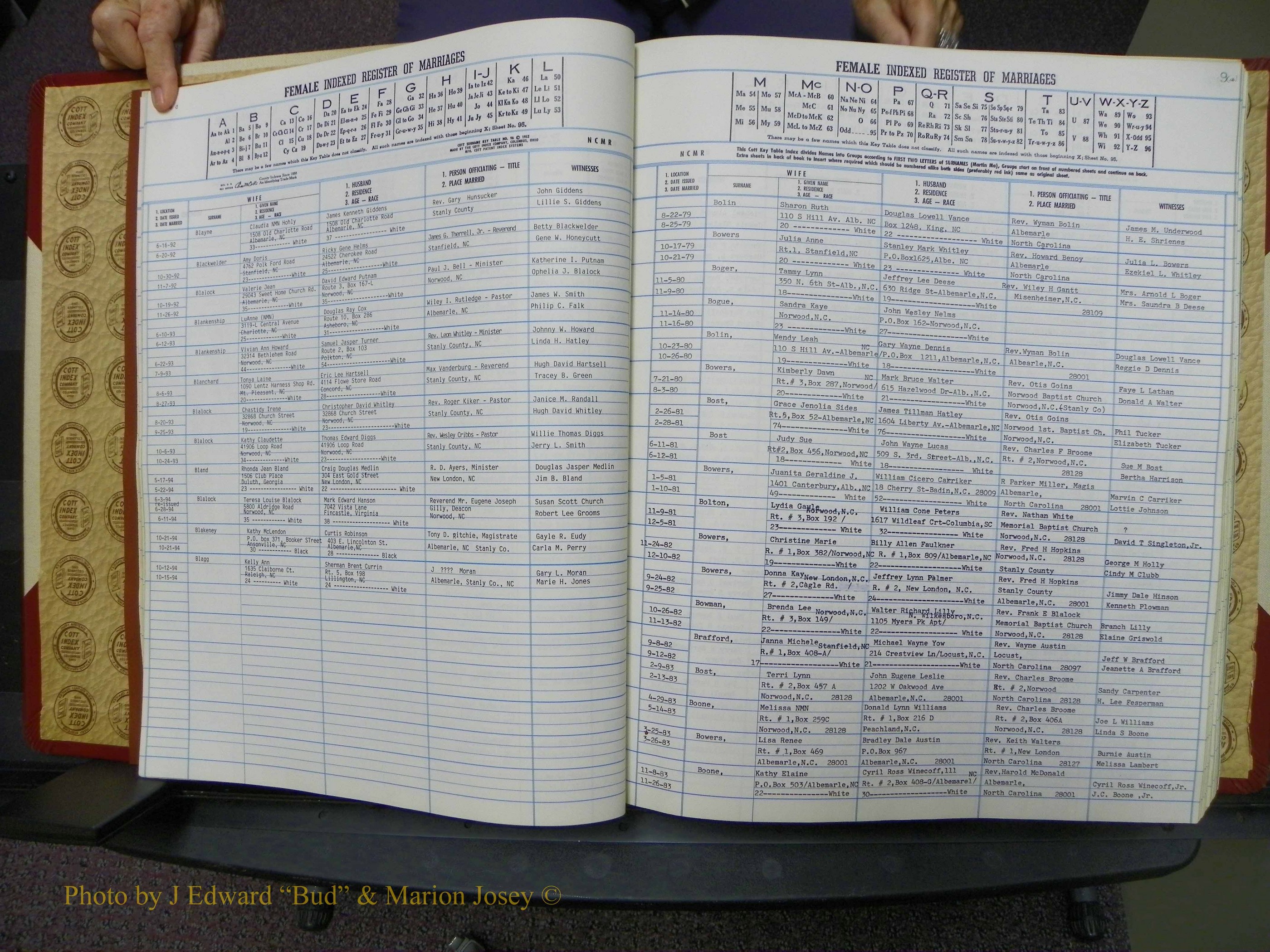 Stanley Co, NC Marriages, Female Index, A-Z, 1979-1994 (19).JPG