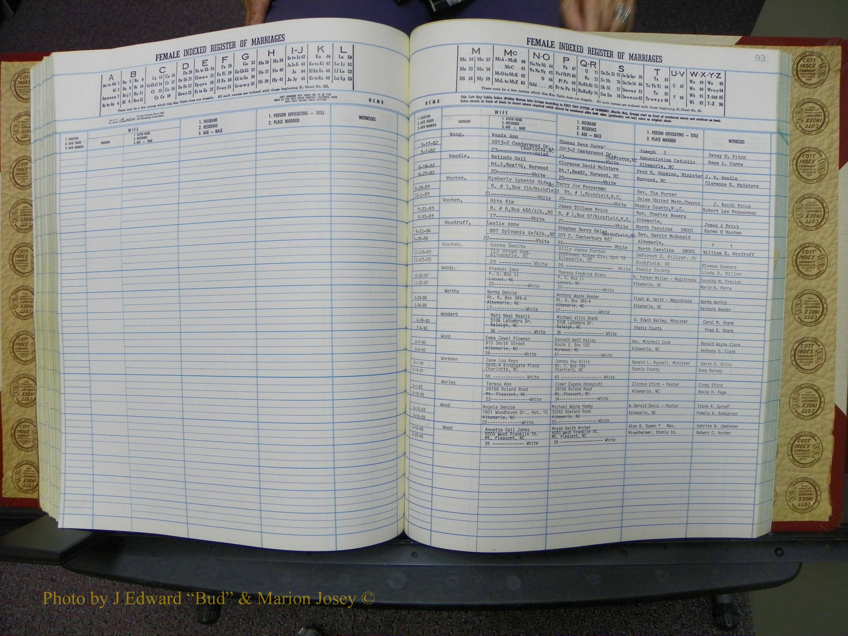 Stanley Co, NC Marriages, Female Index, A-Z, 1979-1994 (197).JPG