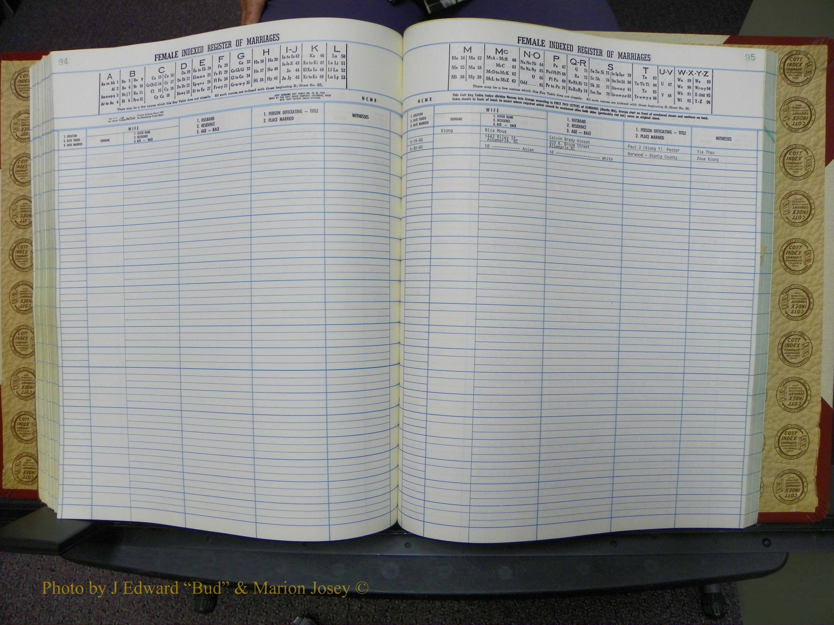 Stanley Co, NC Marriages, Female Index, A-Z, 1979-1994 (198).JPG