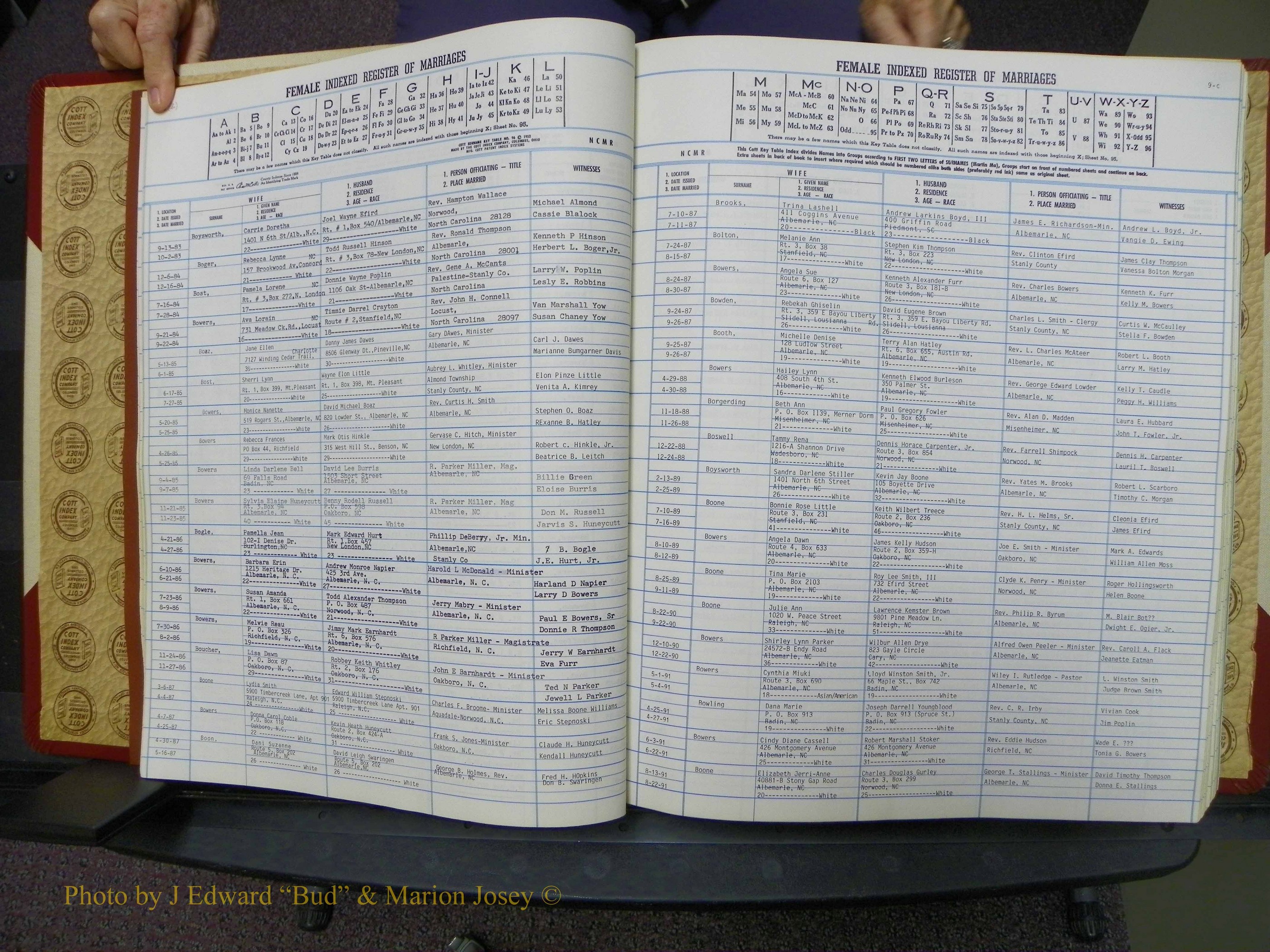 Stanley Co, NC Marriages, Female Index, A-Z, 1979-1994 (20).JPG