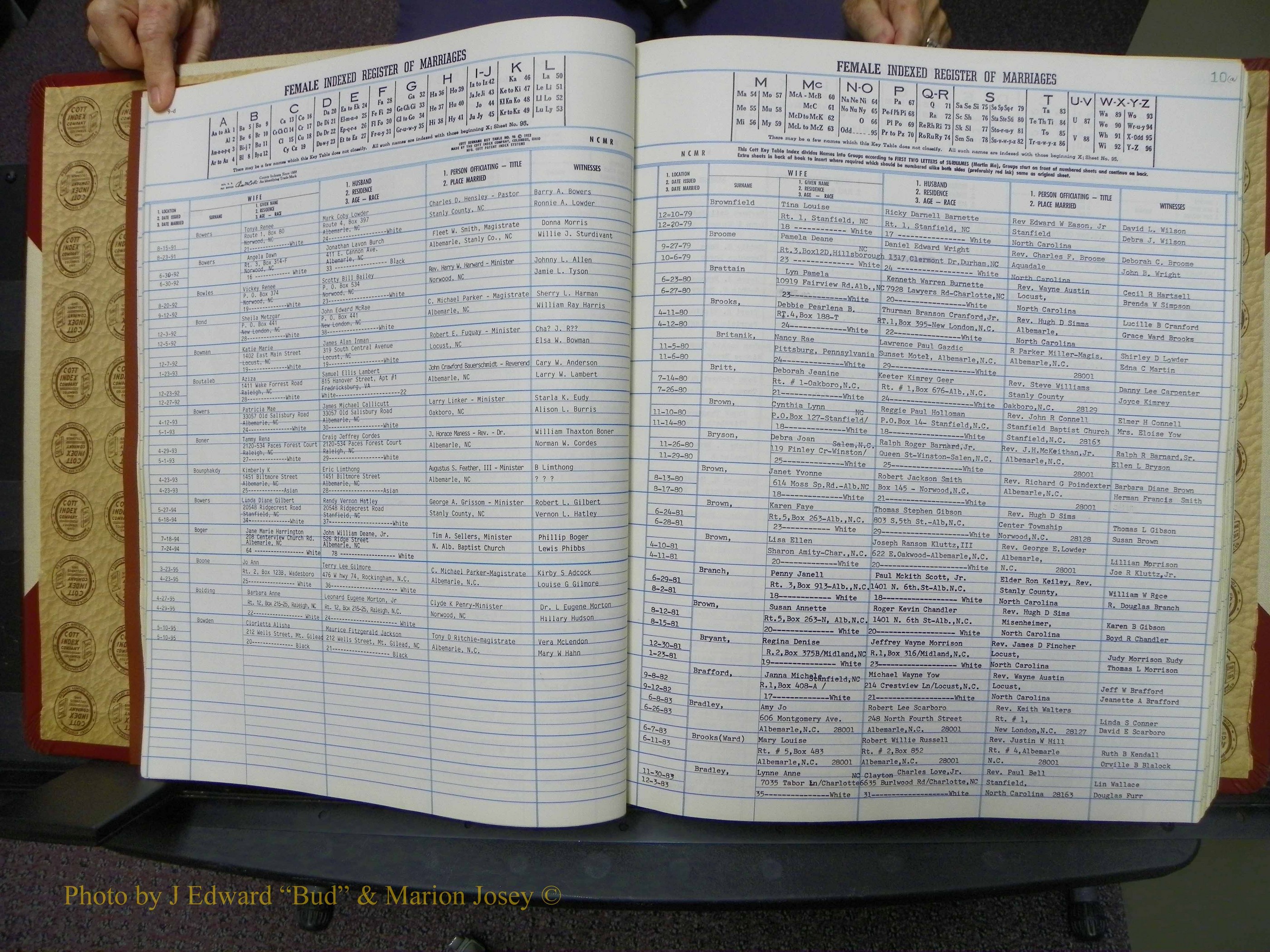 Stanley Co, NC Marriages, Female Index, A-Z, 1979-1994 (21).JPG