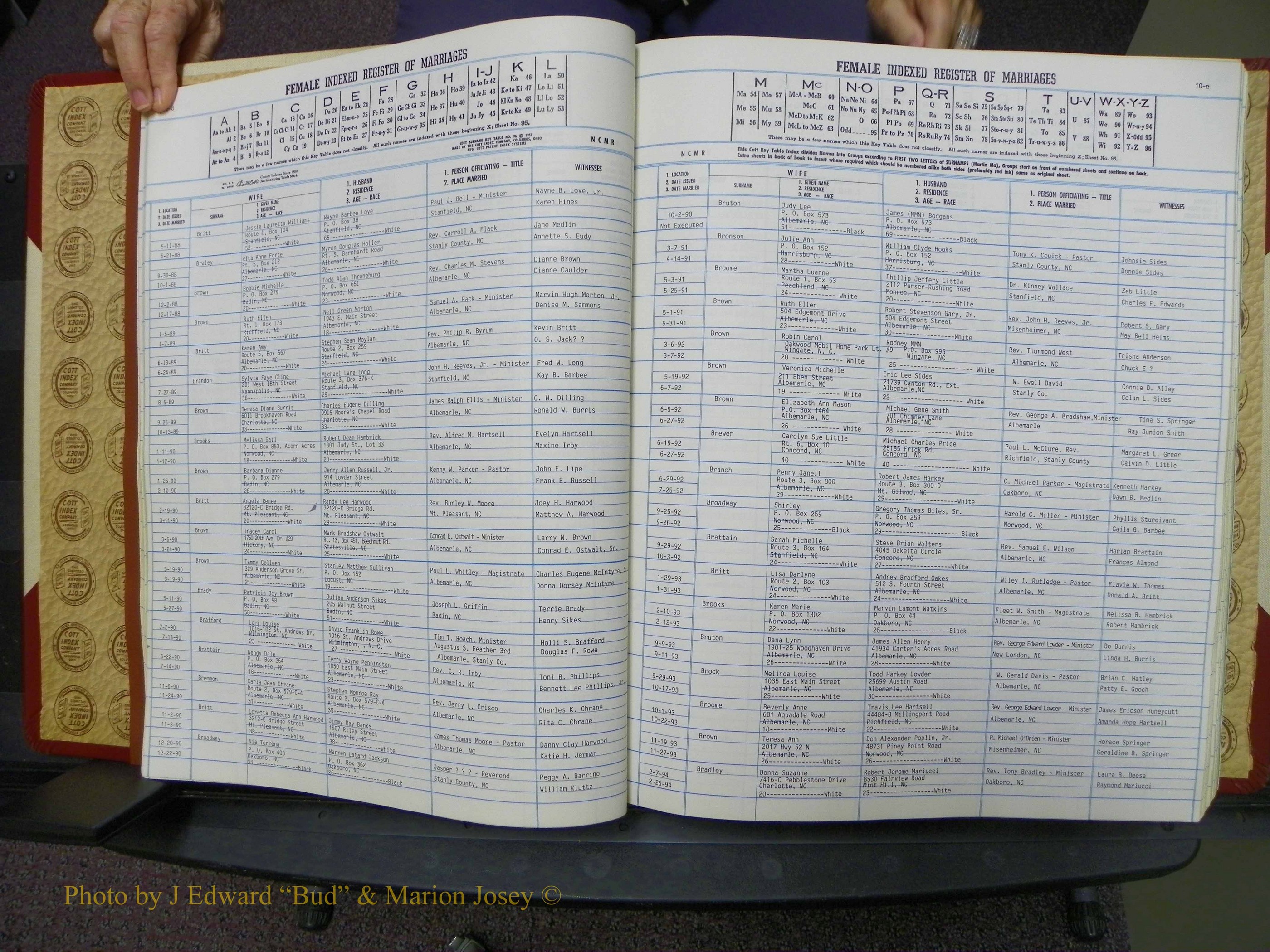 Stanley Co, NC Marriages, Female Index, A-Z, 1979-1994 (23).JPG