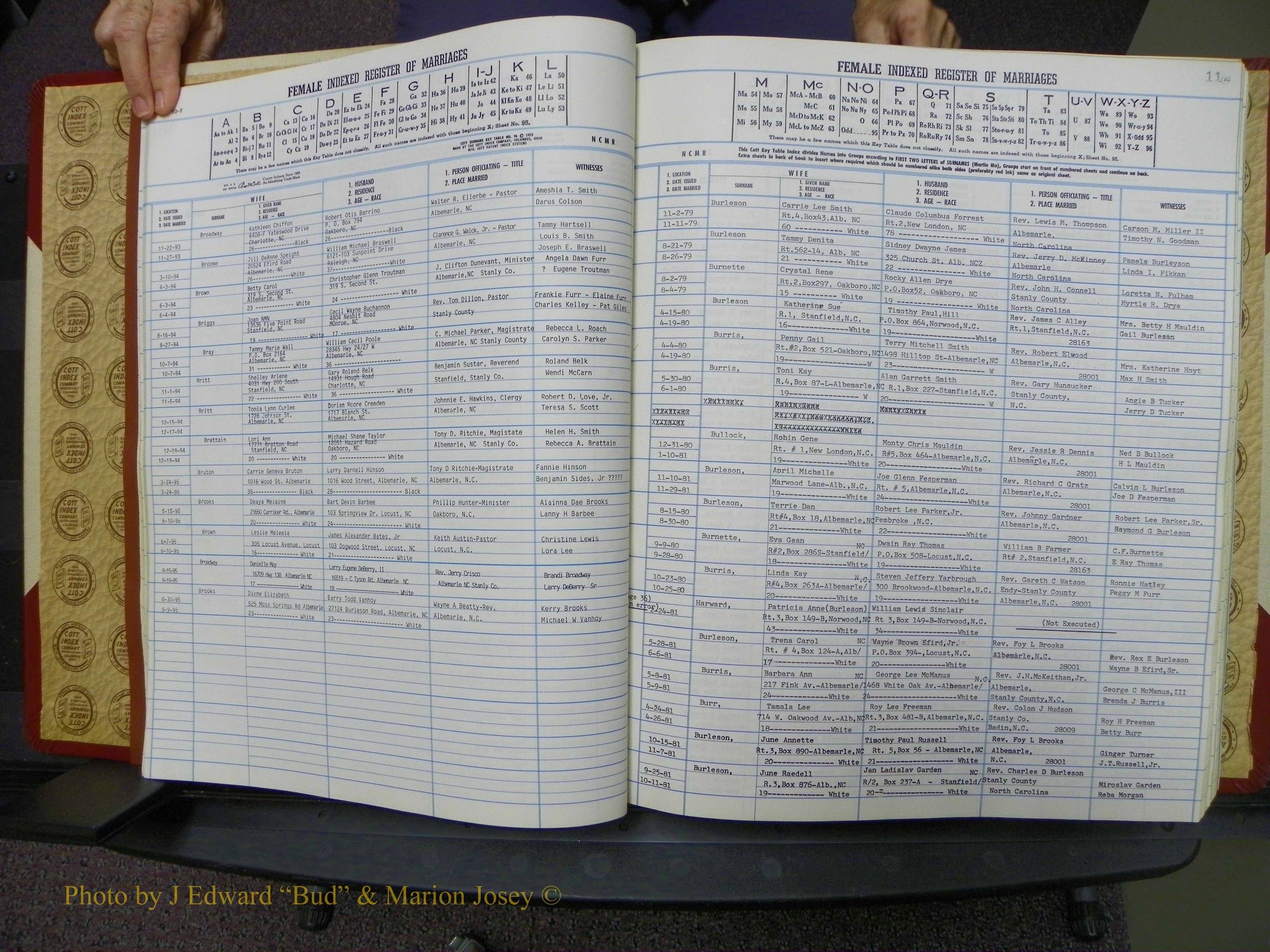Stanley Co, NC Marriages, Female Index, A-Z, 1979-1994 (24).JPG