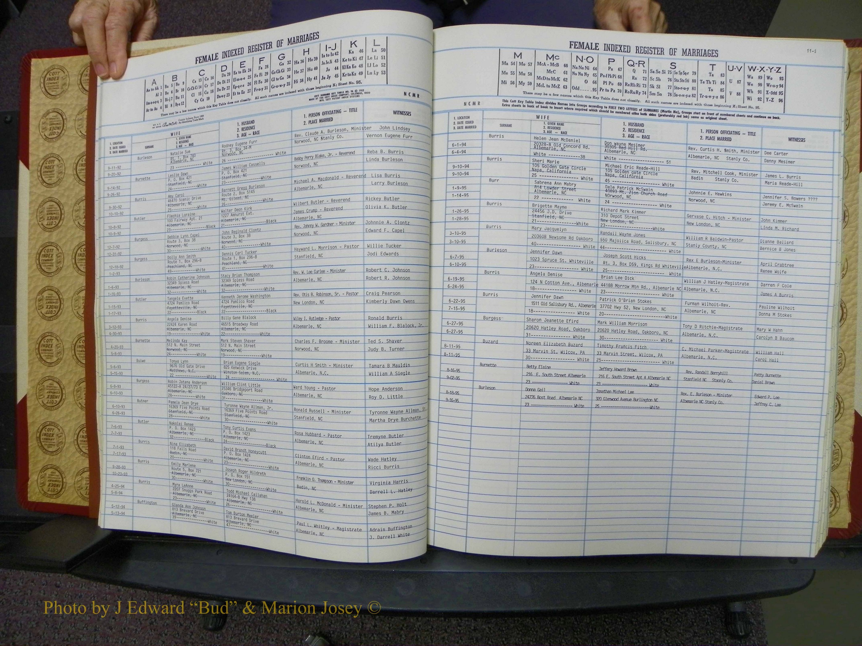 Stanley Co, NC Marriages, Female Index, A-Z, 1979-1994 (28).JPG