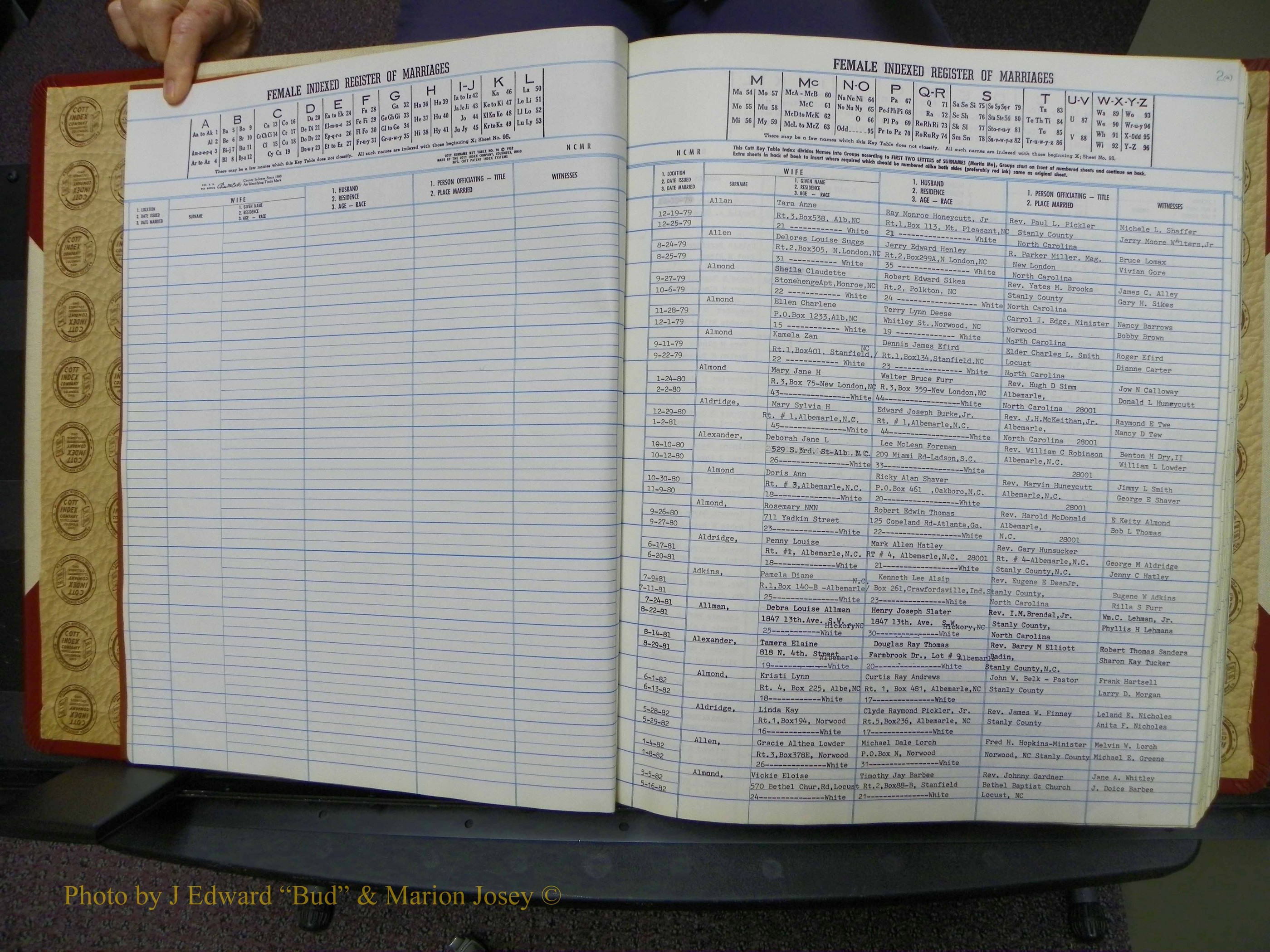 Stanley Co, NC Marriages, Female Index, A-Z, 1979-1994 (3).JPG