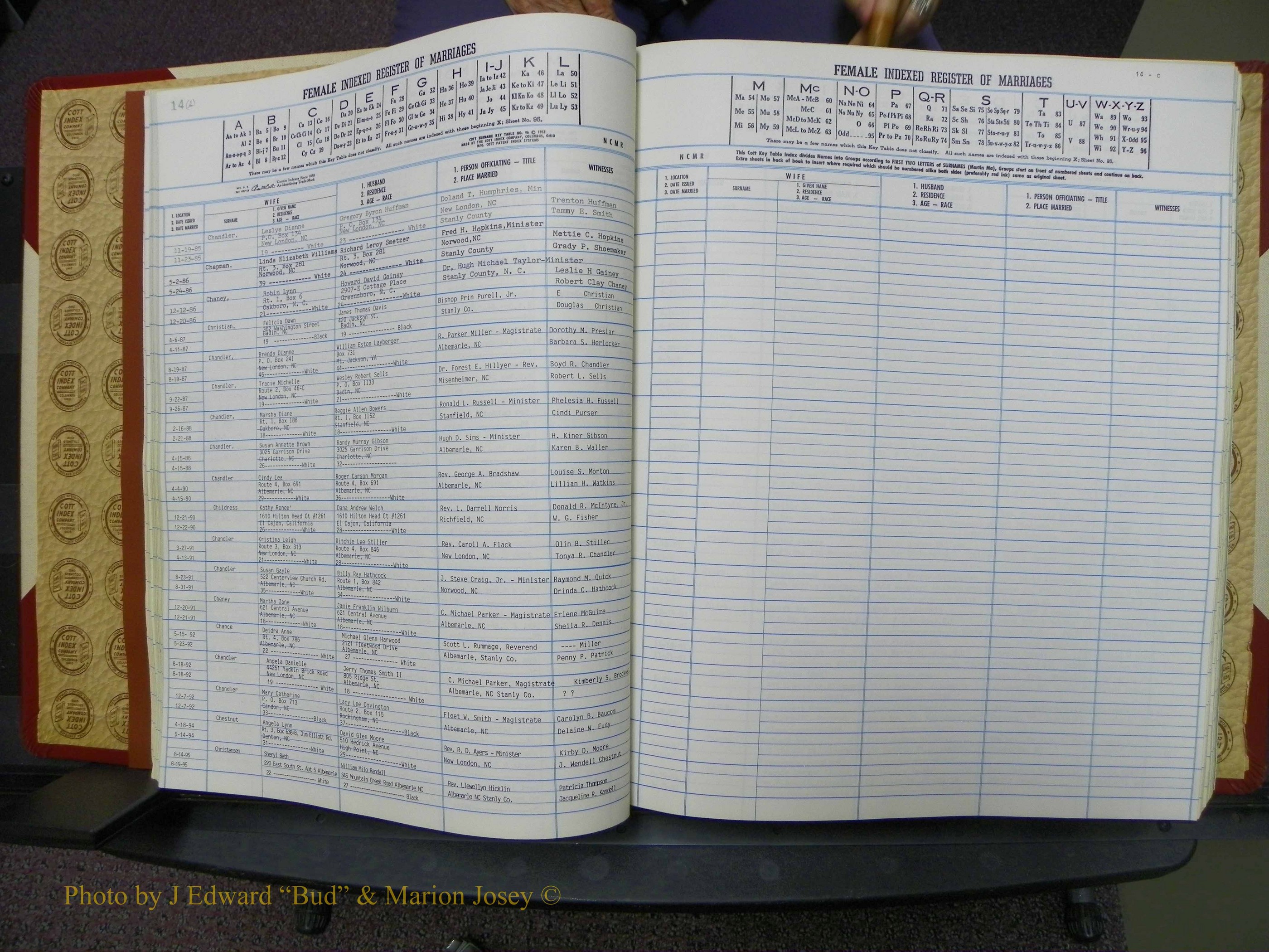 Stanley Co, NC Marriages, Female Index, A-Z, 1979-1994 (35).JPG