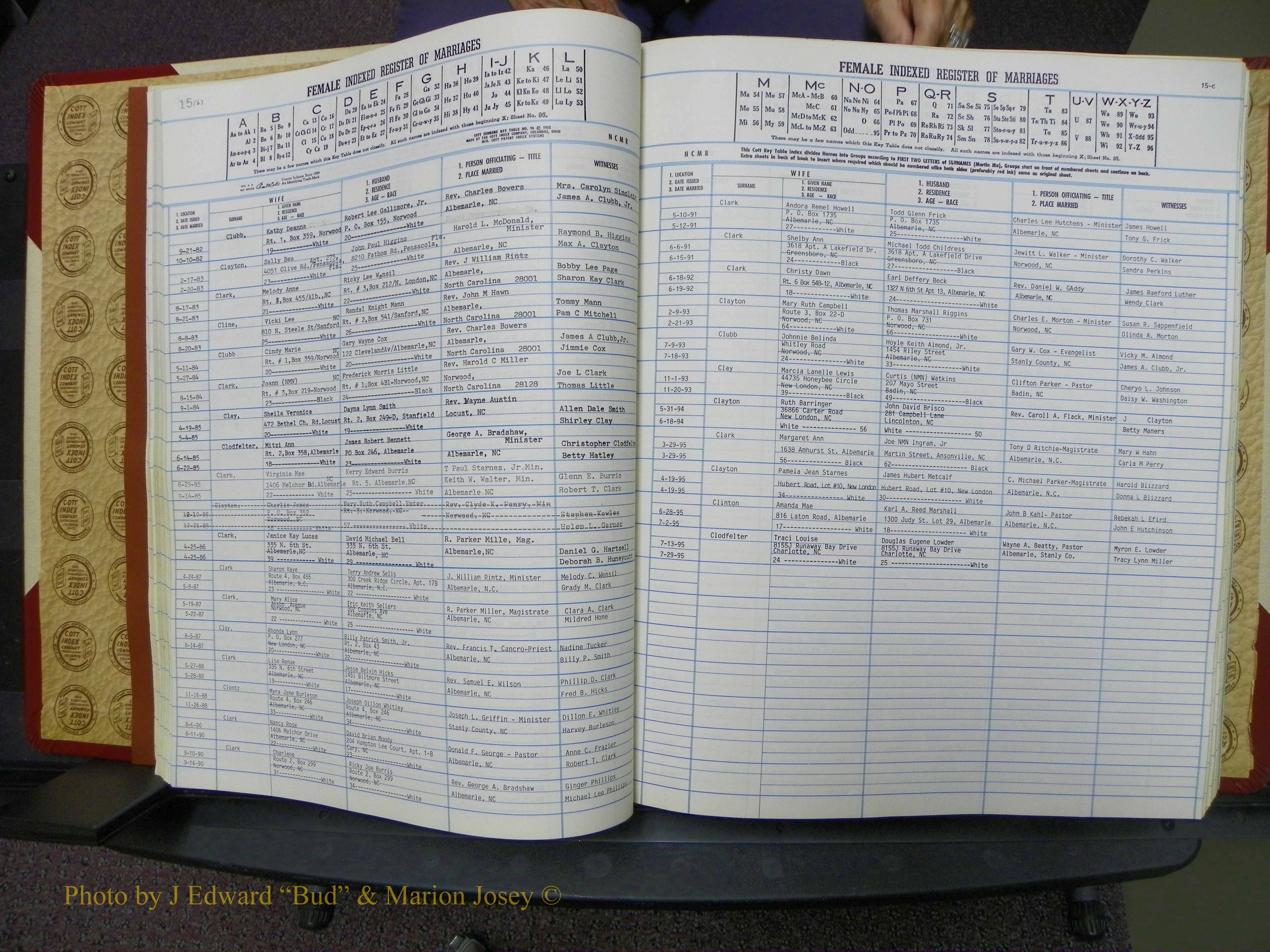 Stanley Co, NC Marriages, Female Index, A-Z, 1979-1994 (37).JPG