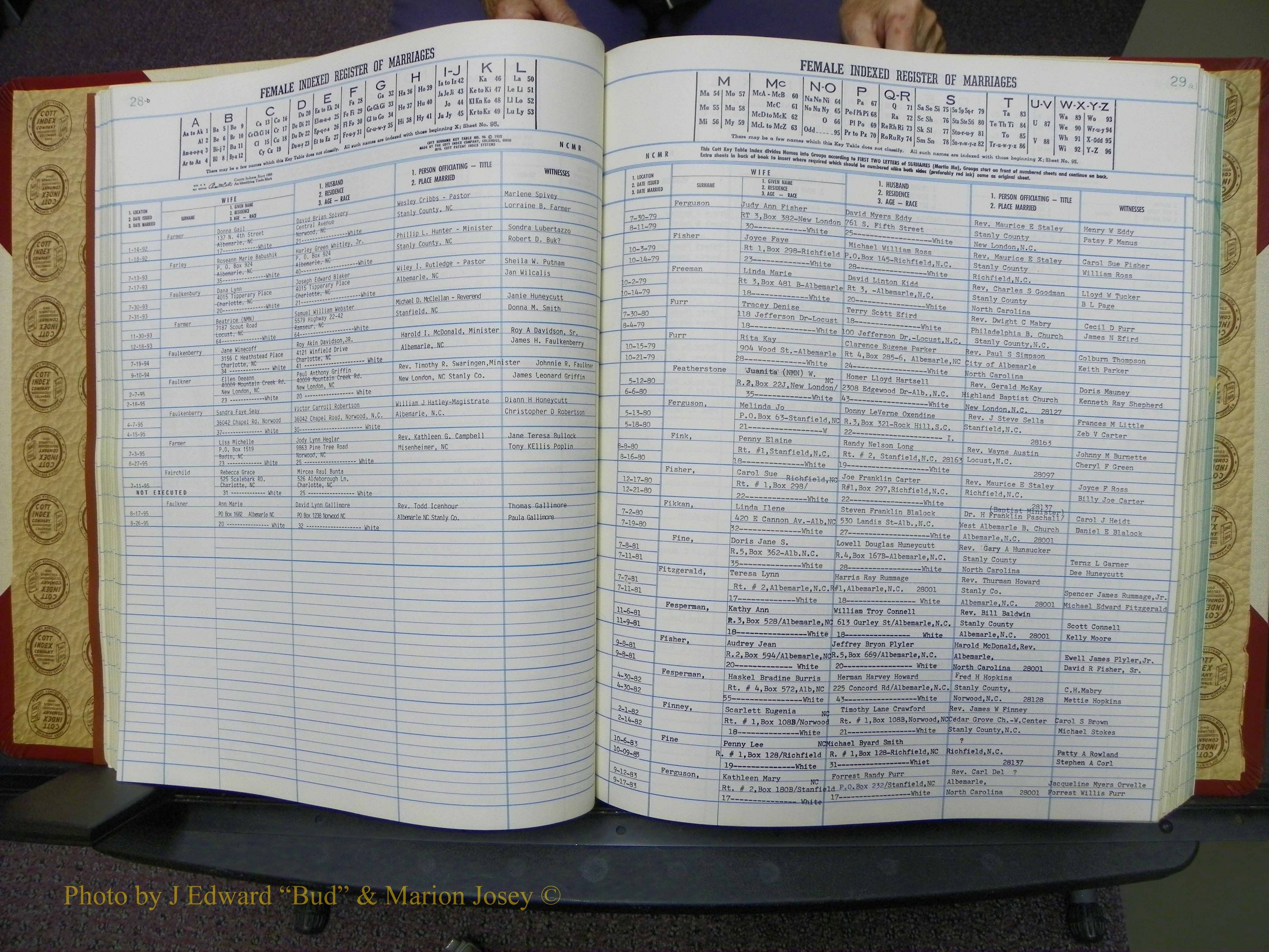 Stanley Co, NC Marriages, Female Index, A-Z, 1979-1994 (61).JPG
