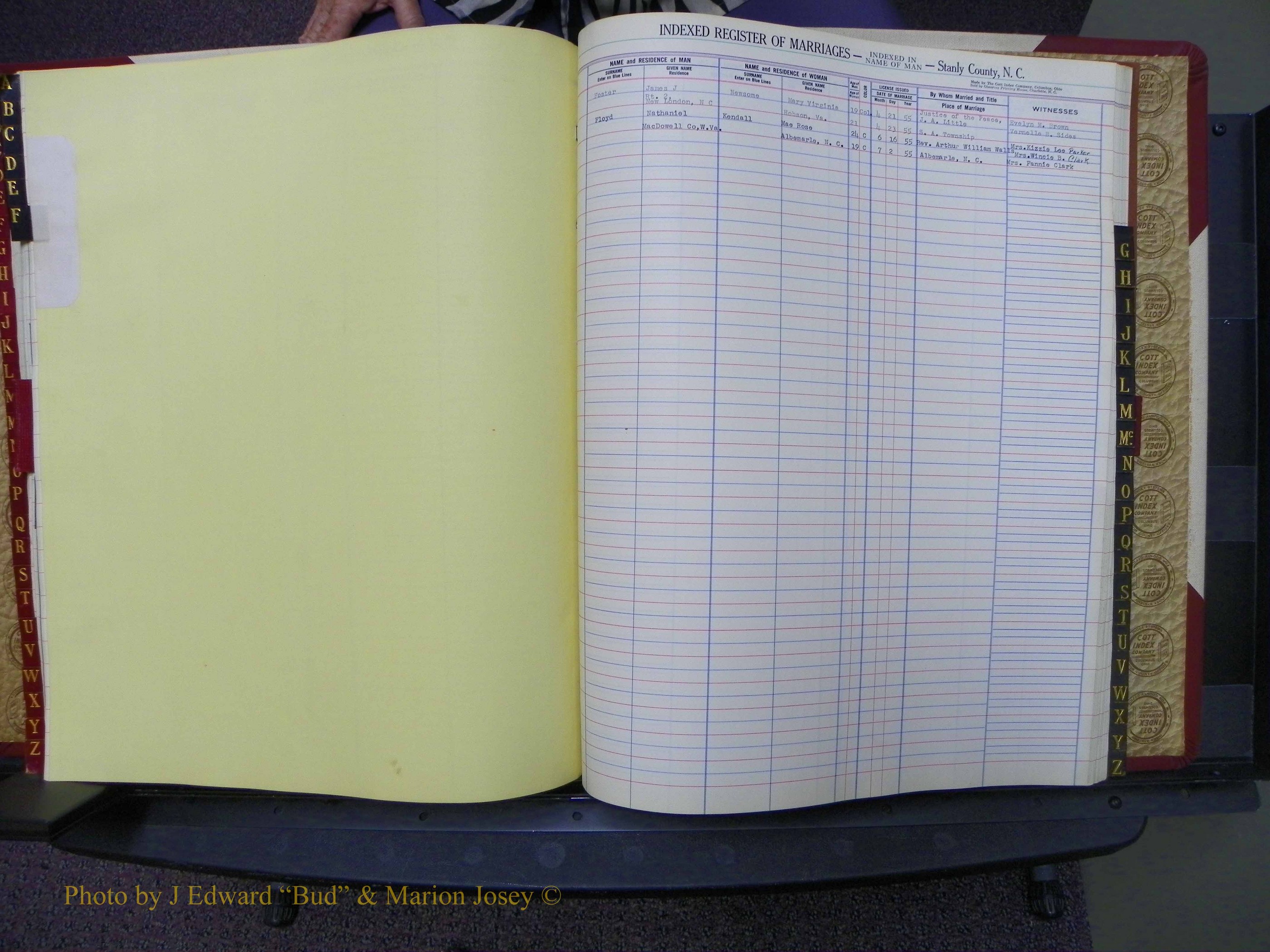 Stanley Co, NC Marriages, Male Index, A-Z, 1939-1963 (108).JPG