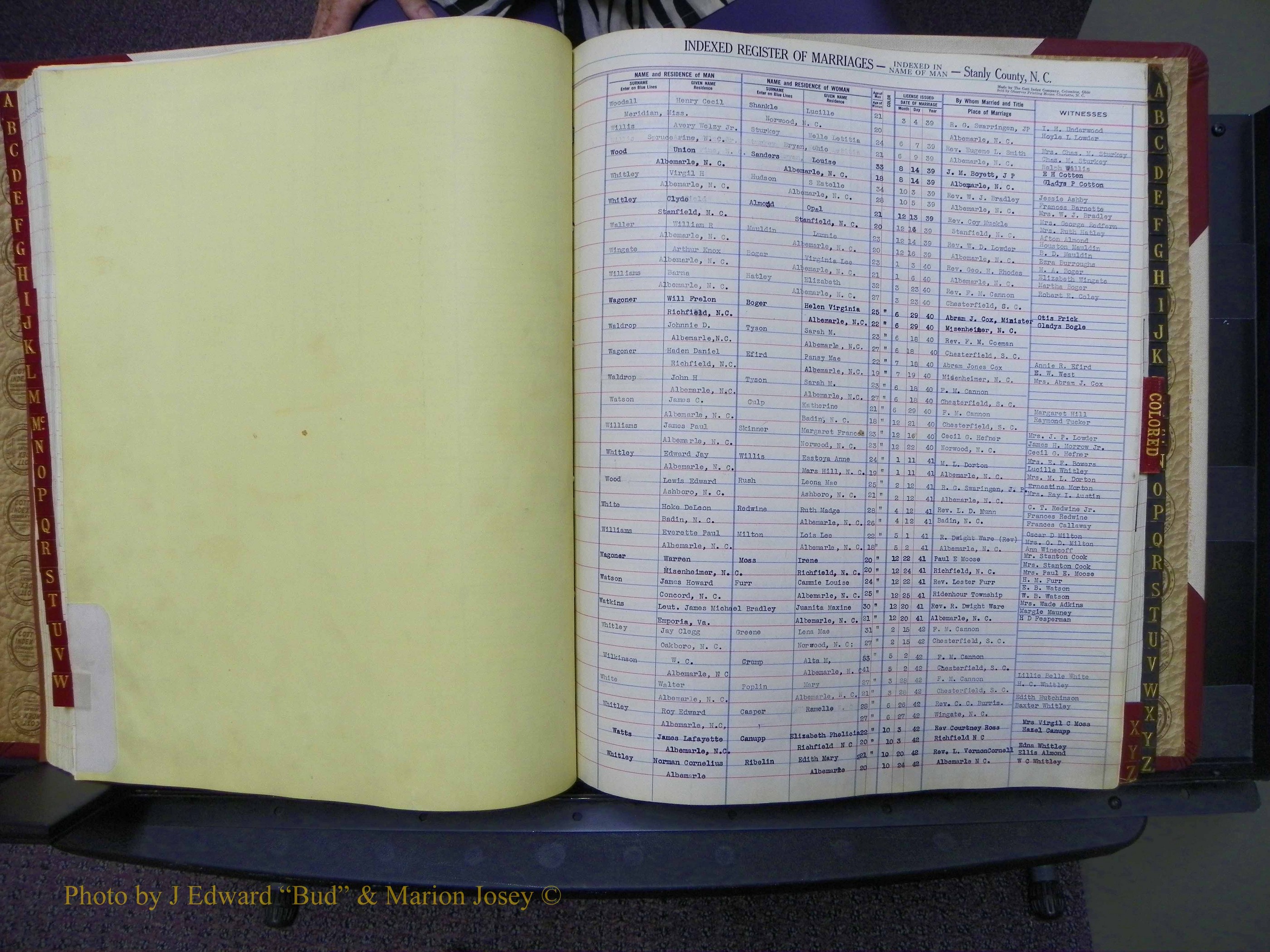 Stanley Co, NC Marriages, Male Index, A-Z, 1939-1963 (97).JPG