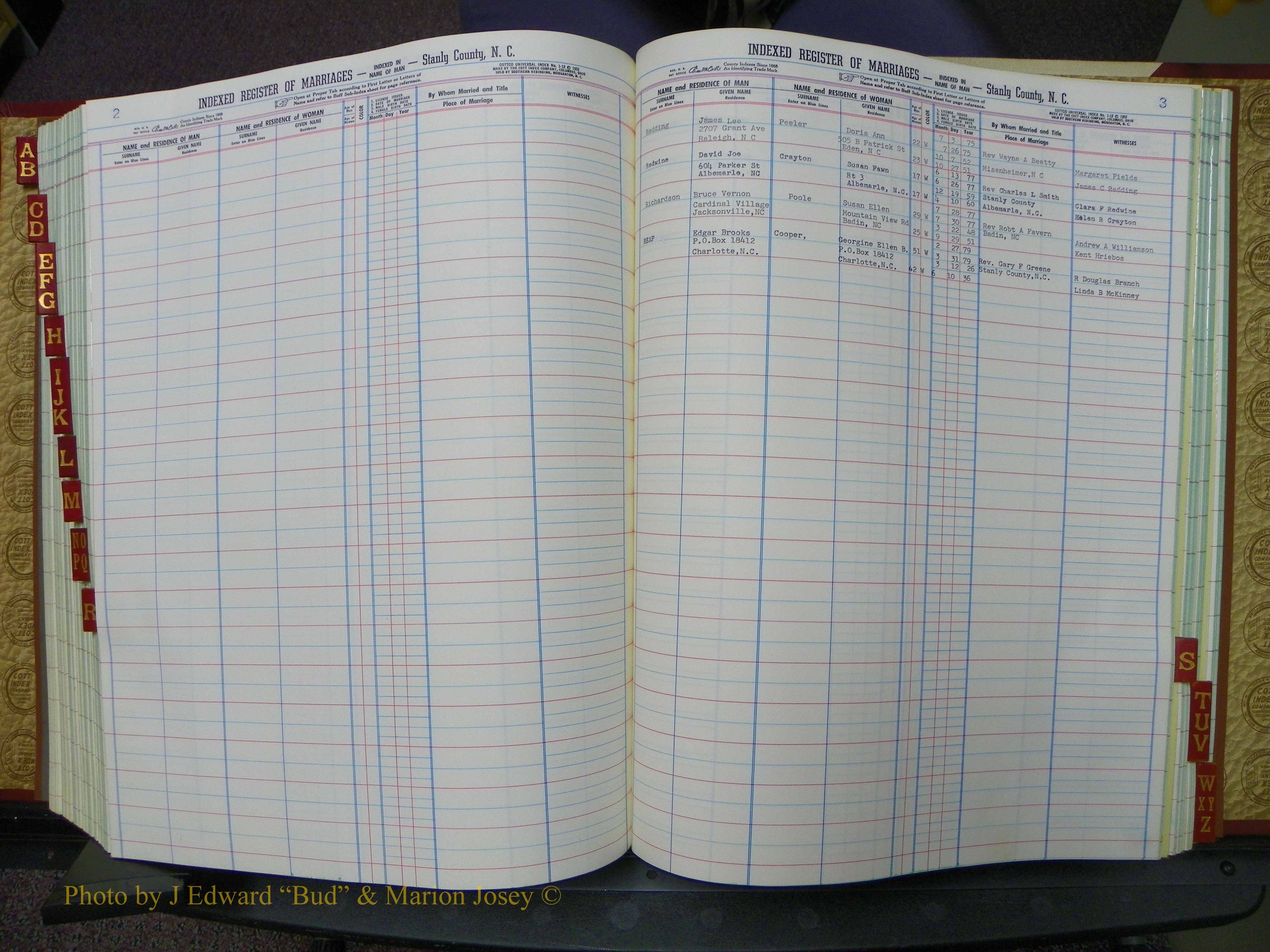 Stanley Co, NC Marriages, Male Index, A-Z, 1975-1978 (171).JPG