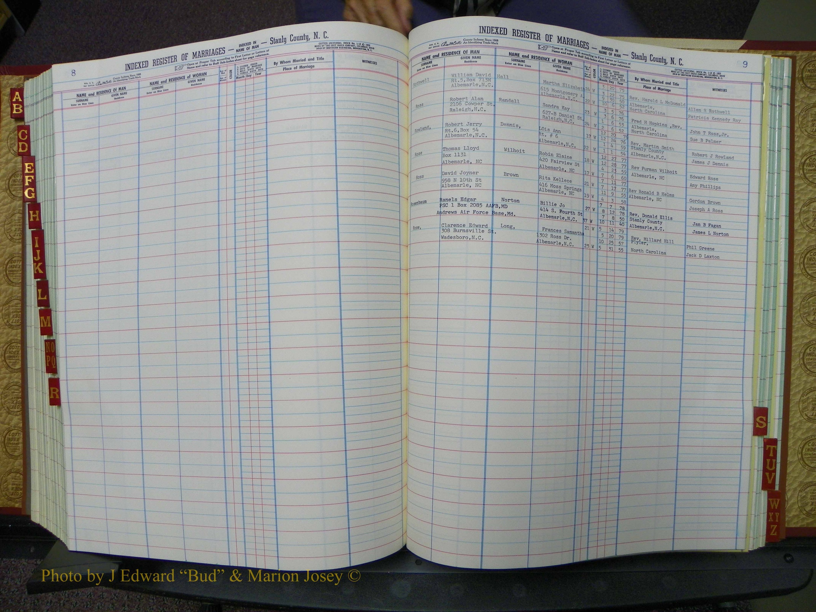 Stanley Co, NC Marriages, Male Index, A-Z, 1975-1978 (177).JPG