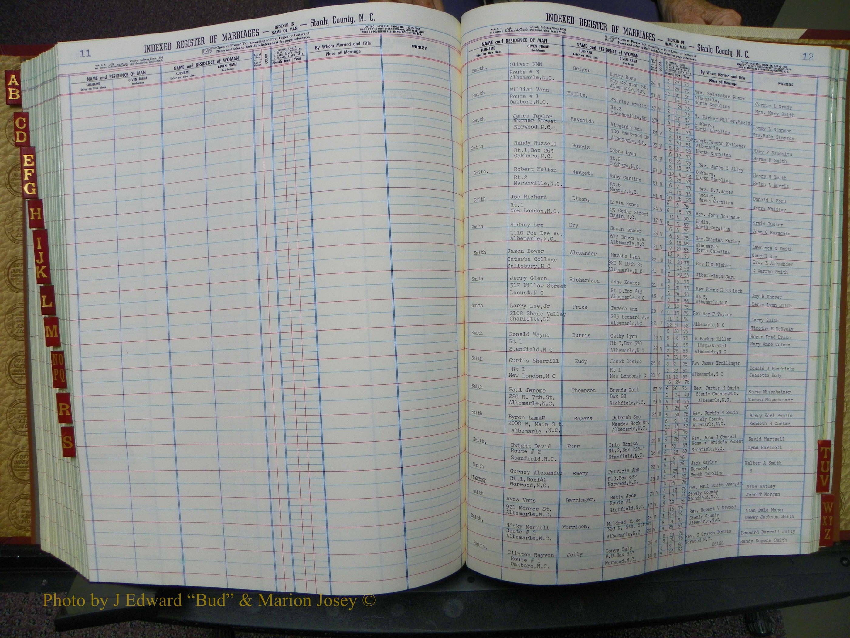 Stanley Co, NC Marriages, Male Index, A-Z, 1975-1978 (192).JPG