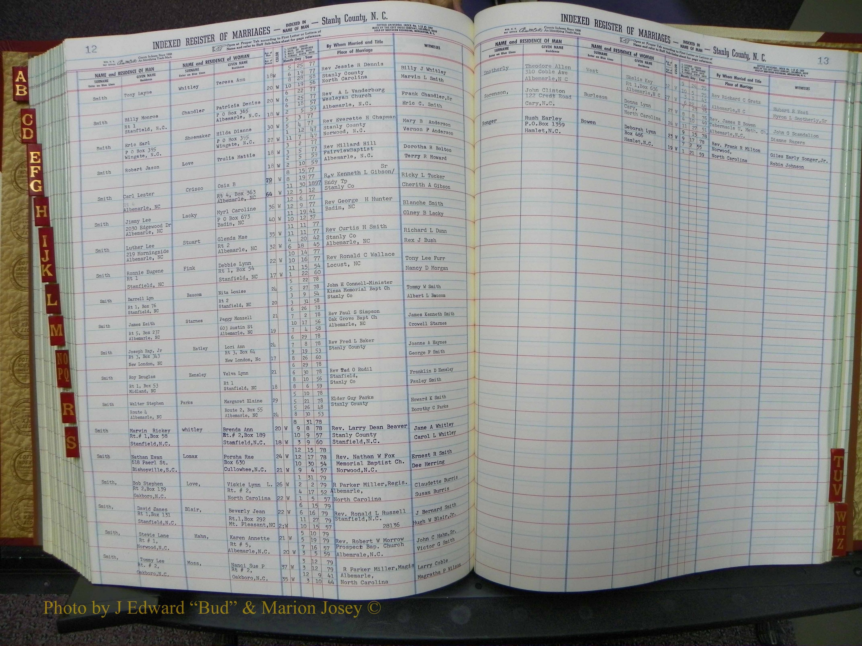 Stanley Co, NC Marriages, Male Index, A-Z, 1975-1978 (193).JPG