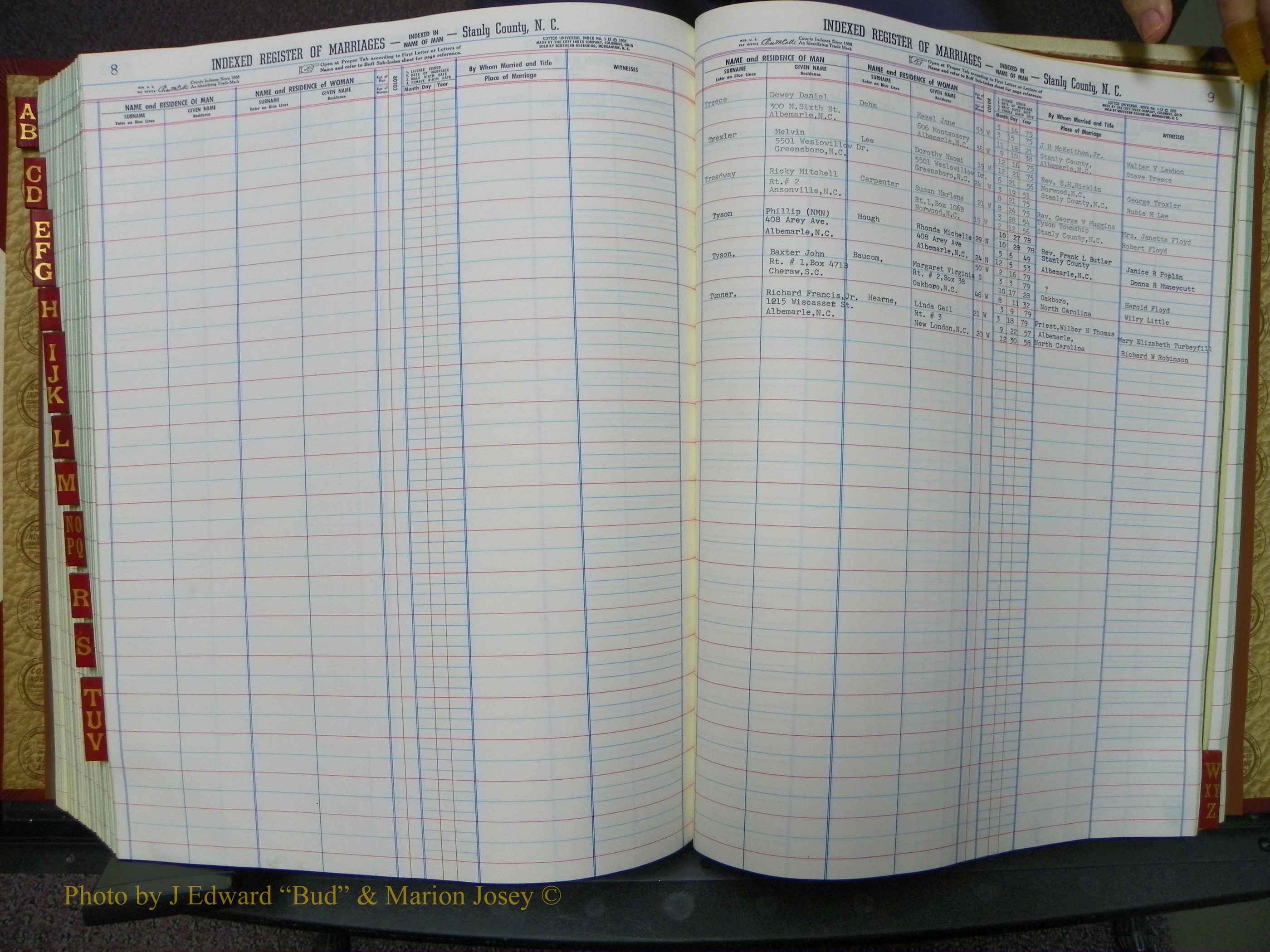 Stanley Co, NC Marriages, Male Index, A-Z, 1975-1978 (210).JPG