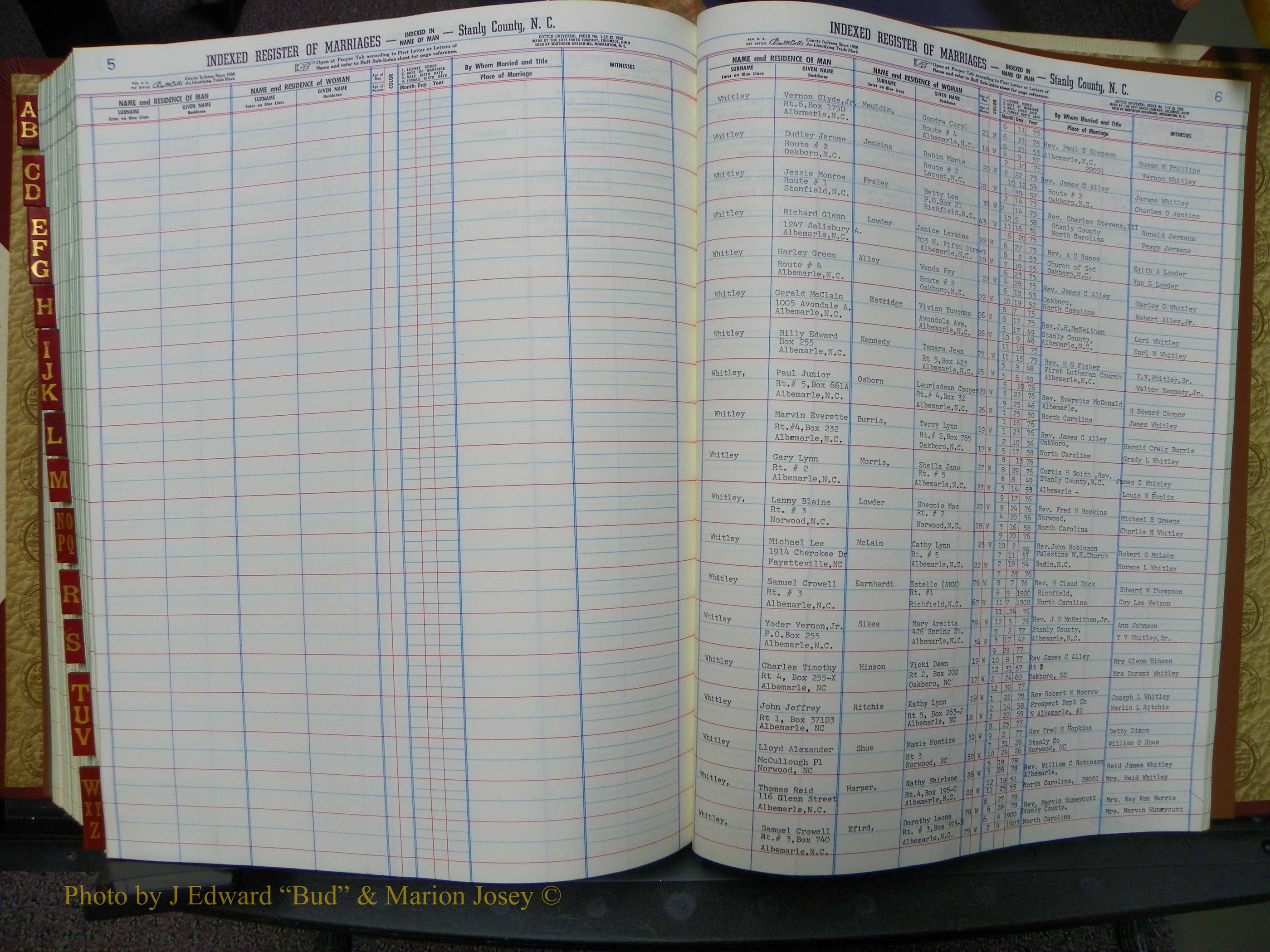 Stanley Co, NC Marriages, Male Index, A-Z, 1975-1978 (223).JPG