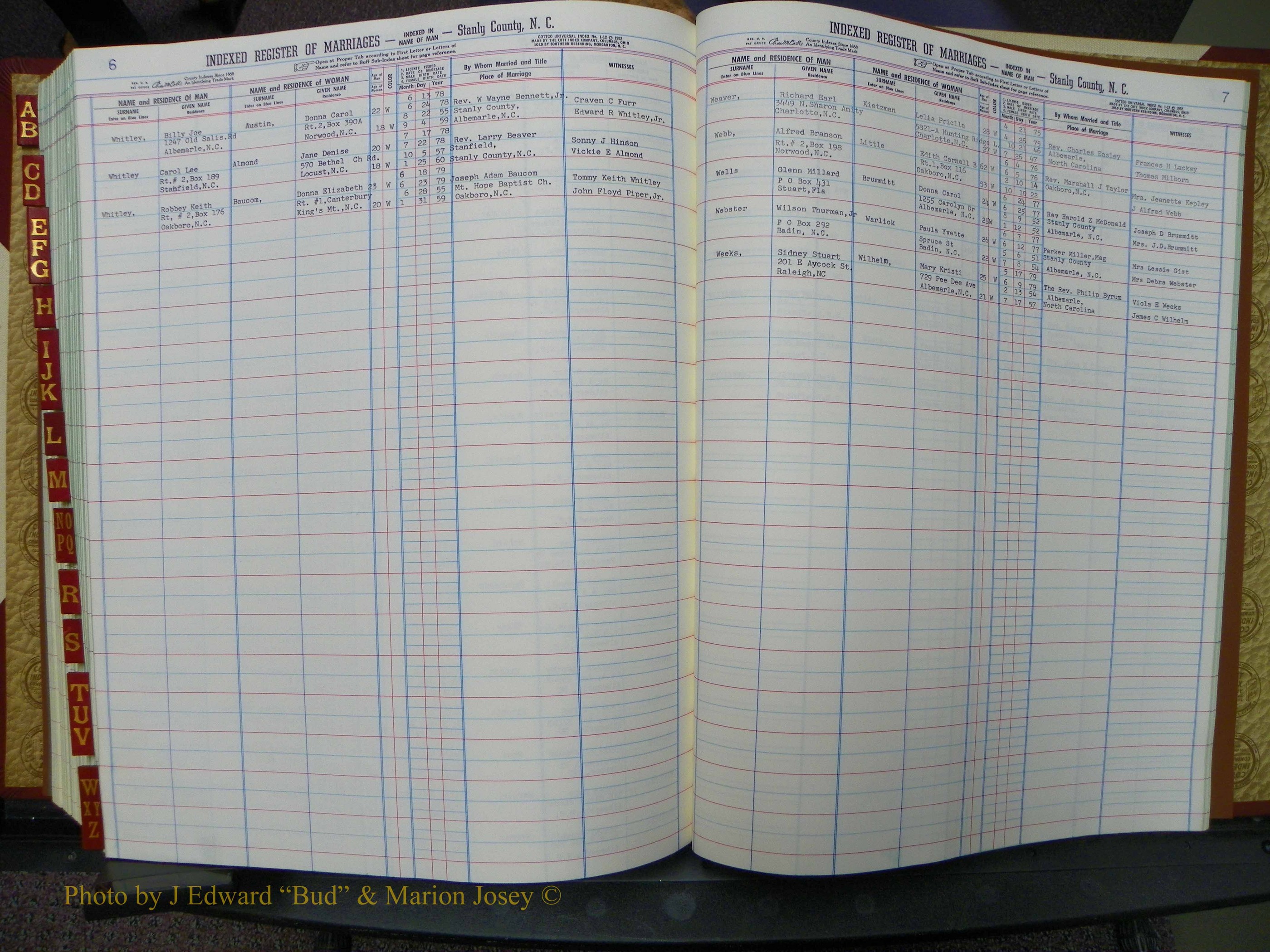 Stanley Co, NC Marriages, Male Index, A-Z, 1975-1978 (224).JPG