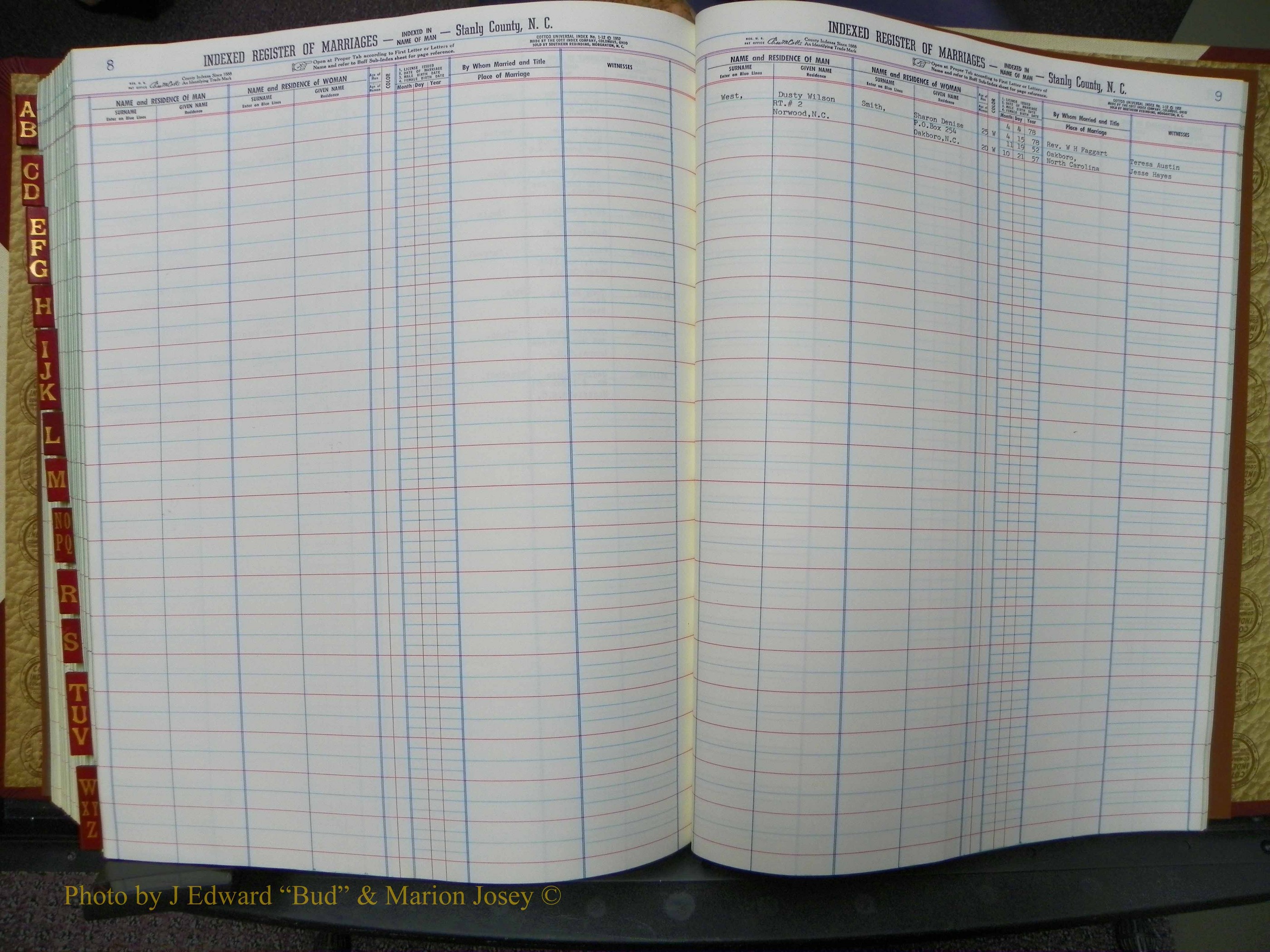 Stanley Co, NC Marriages, Male Index, A-Z, 1975-1978 (226).JPG