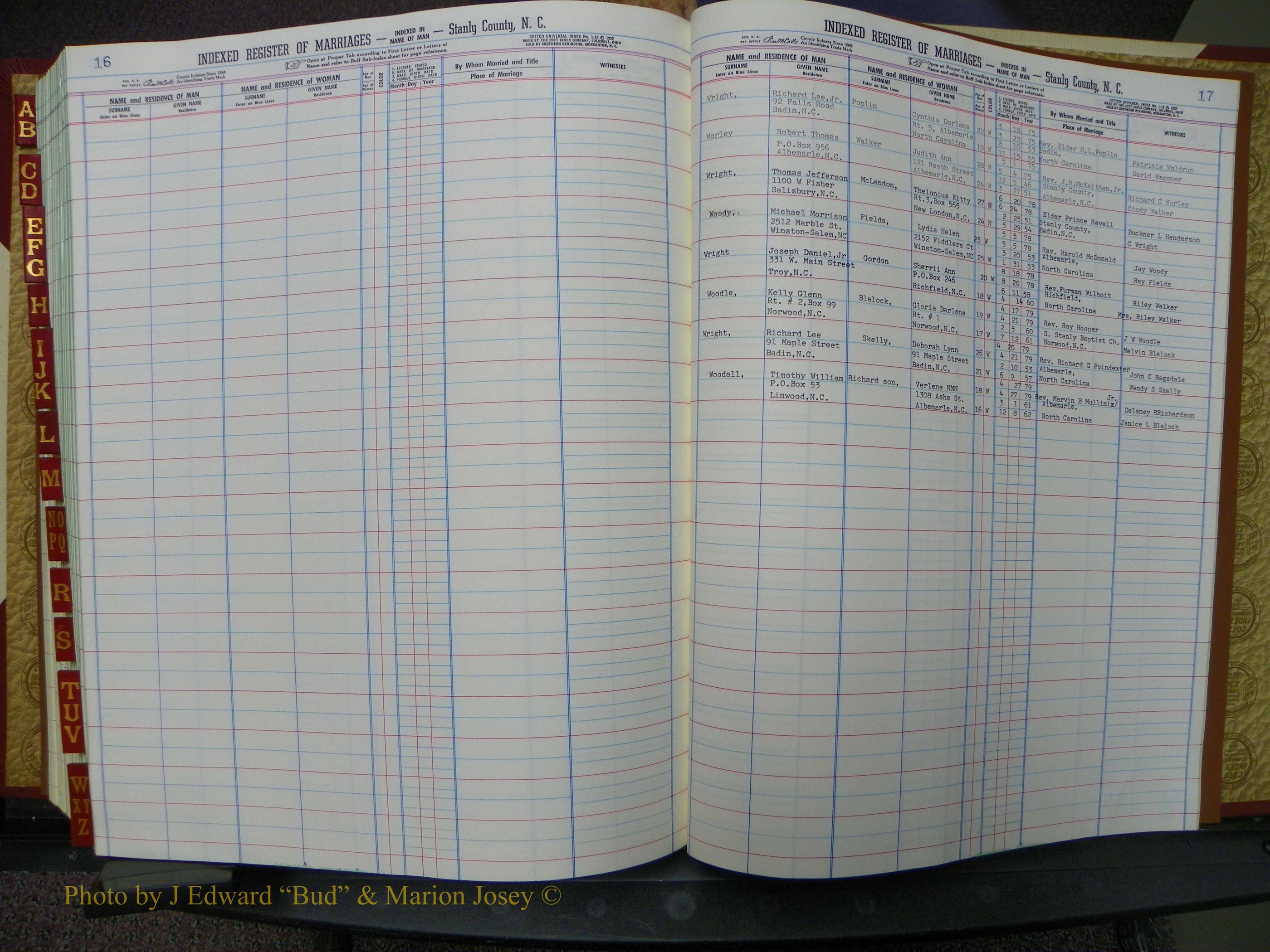 Stanley Co, NC Marriages, Male Index, A-Z, 1975-1978 (230).JPG