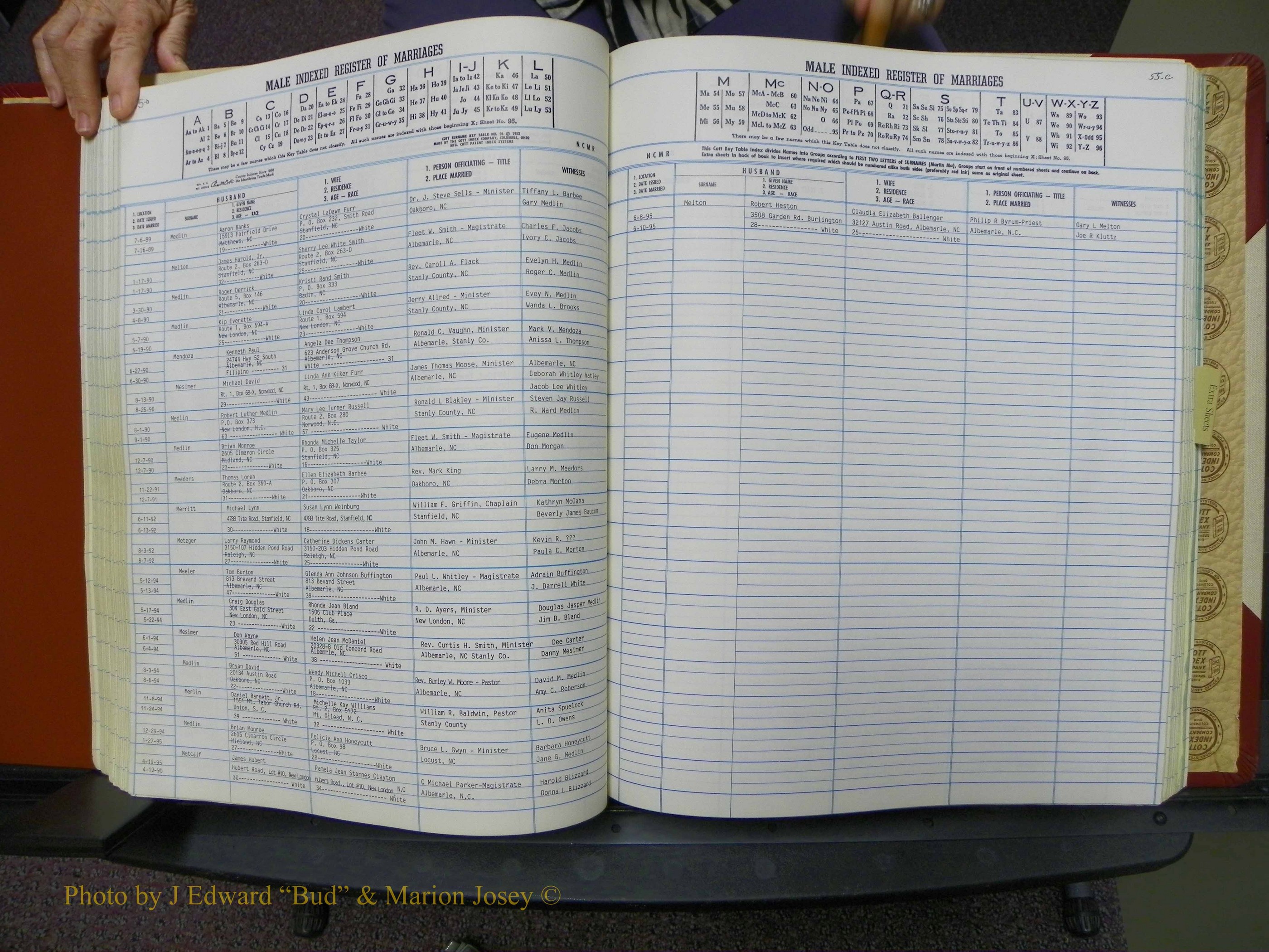 Stanley Co, NC Marriages, Male Index, A-Z, 1979-1994 (122).JPG