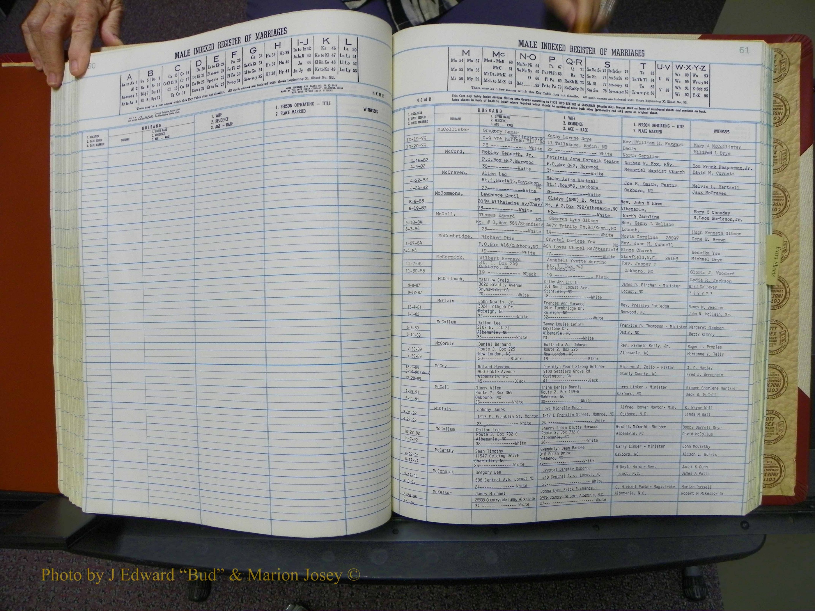 Stanley Co, NC Marriages, Male Index, A-Z, 1979-1994 (133).JPG