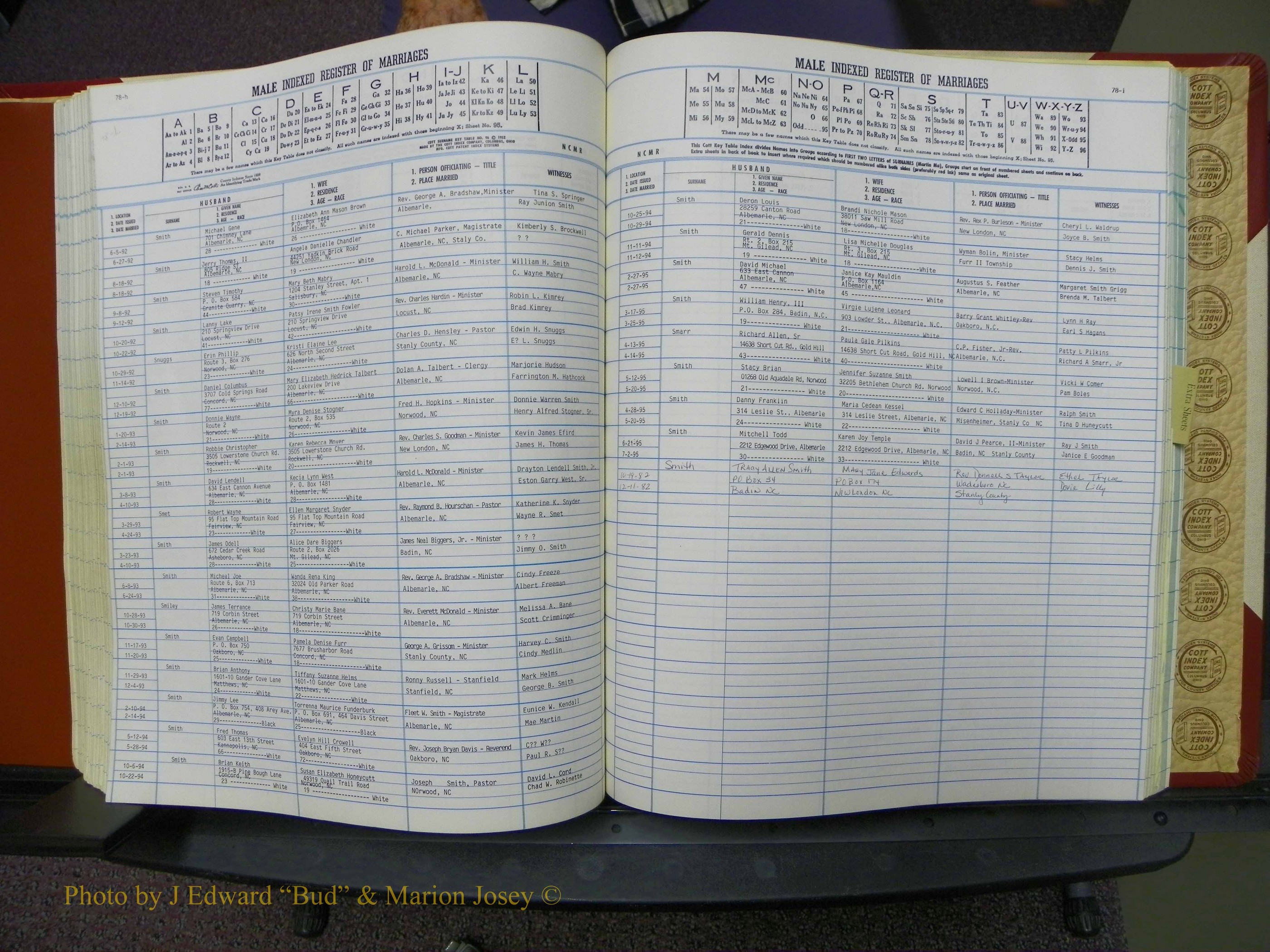 Stanley Co, NC Marriages, Male Index, A-Z, 1979-1994 (170).JPG