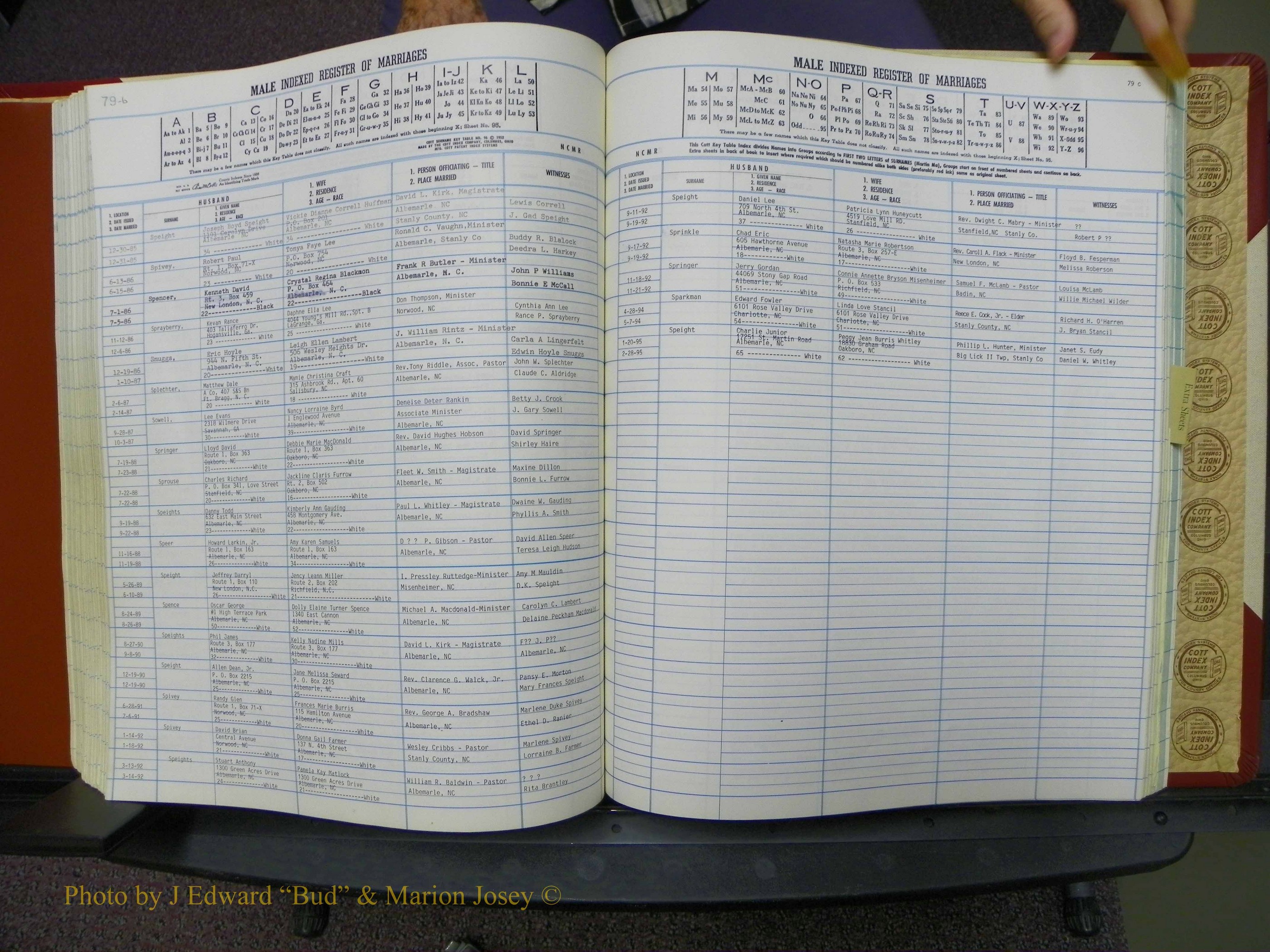 Stanley Co, NC Marriages, Male Index, A-Z, 1979-1994 (172).JPG
