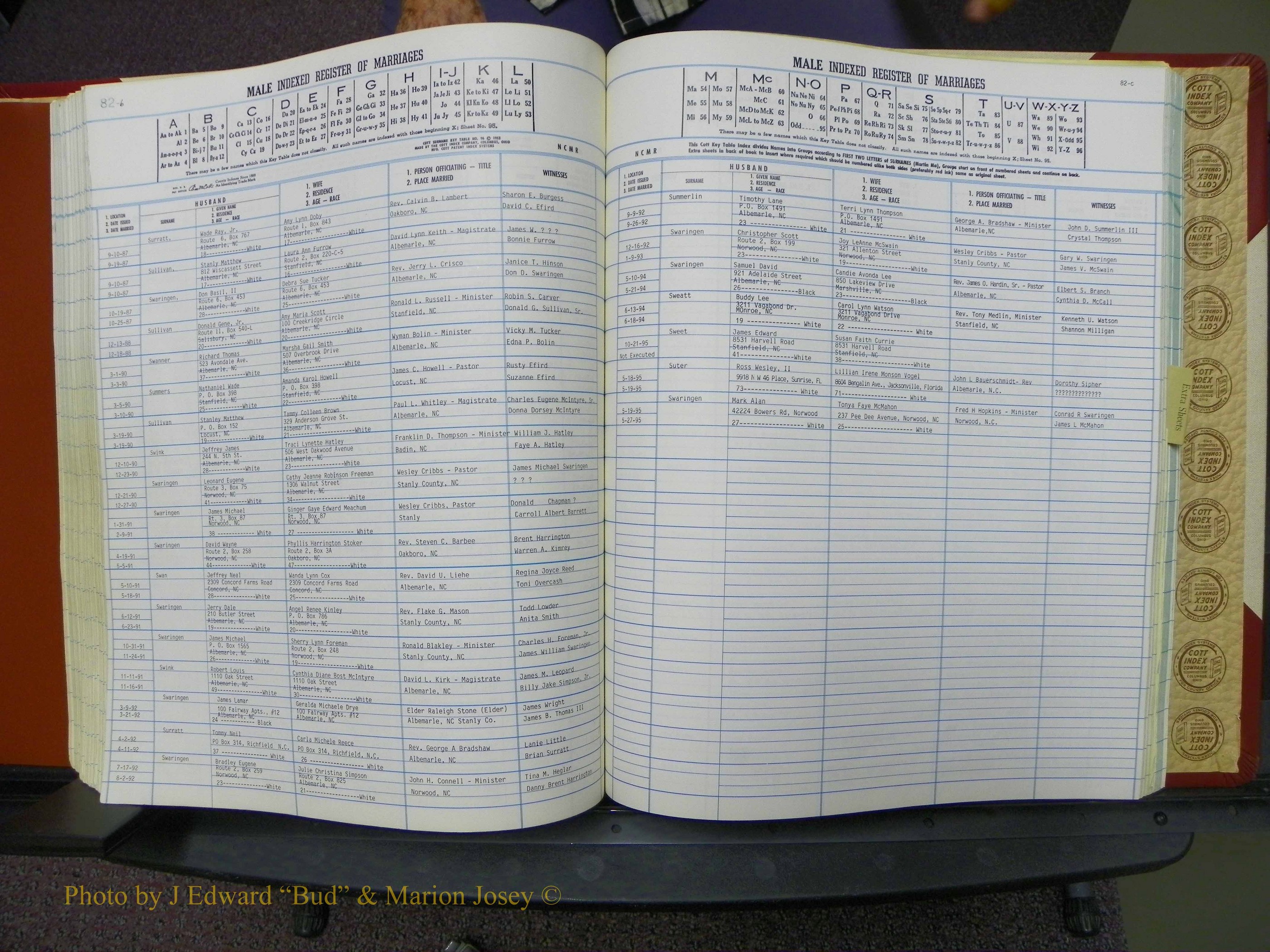 Stanley Co, NC Marriages, Male Index, A-Z, 1979-1994 (177).JPG