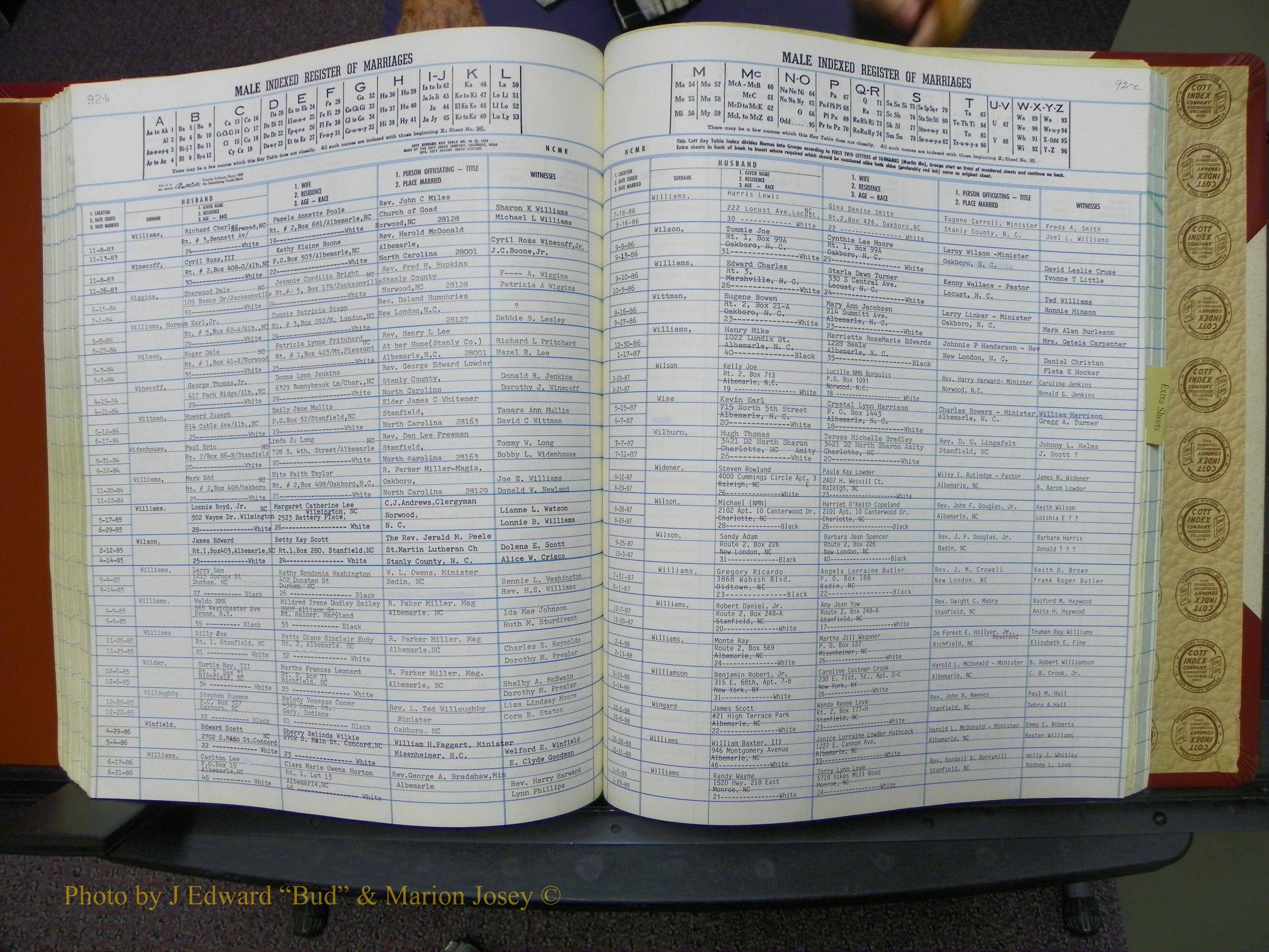 Stanley Co, NC Marriages, Male Index, A-Z, 1979-1994 (197).JPG