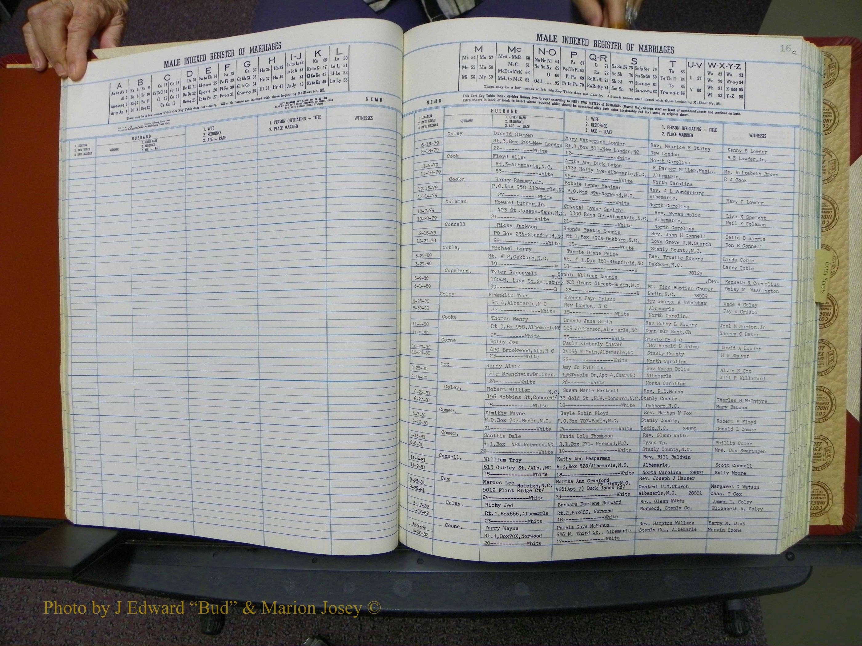 Stanley Co, NC Marriages, Male Index, A-Z, 1979-1994 (36).JPG