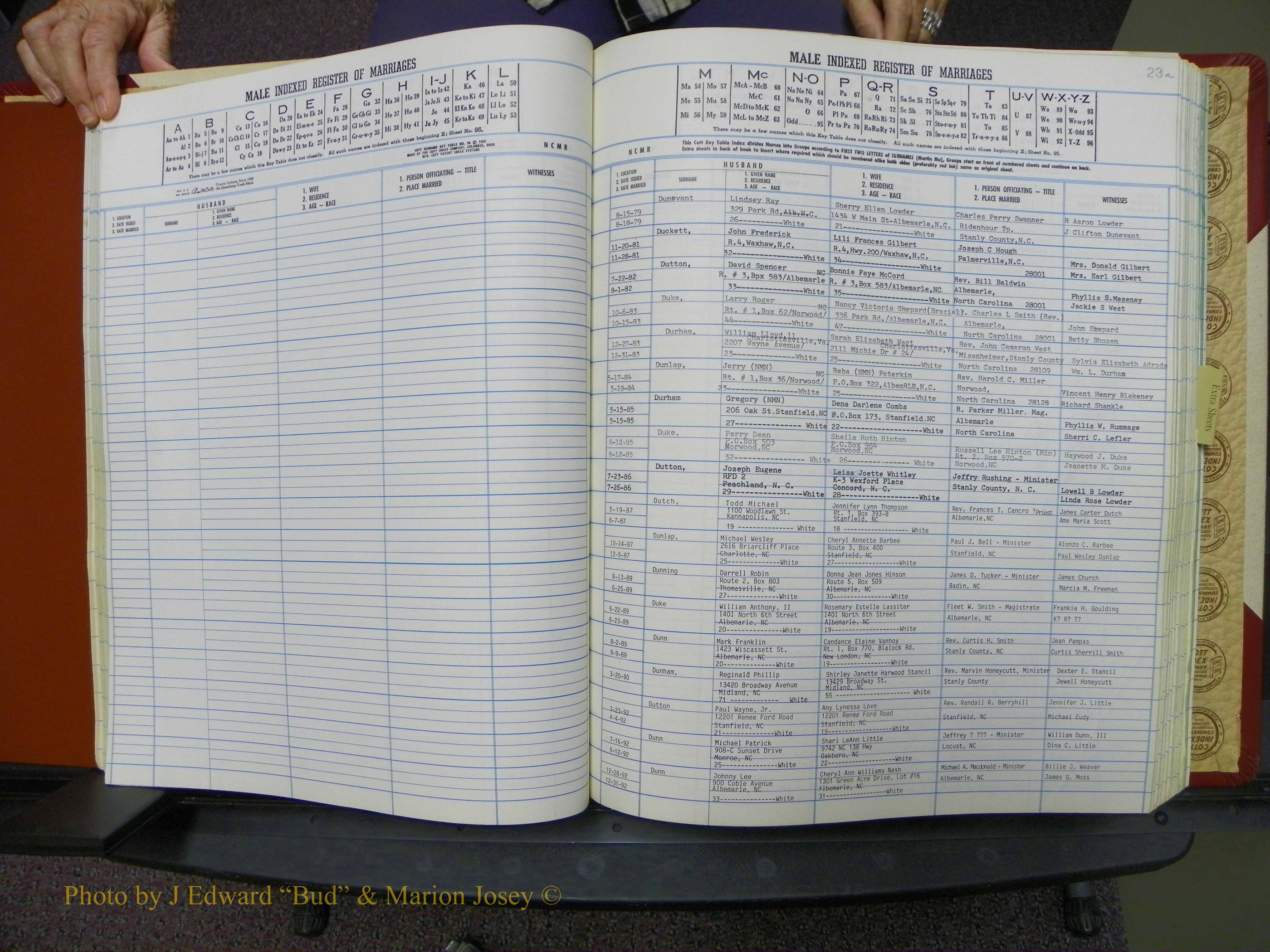 Stanley Co, NC Marriages, Male Index, A-Z, 1979-1994 (50).JPG