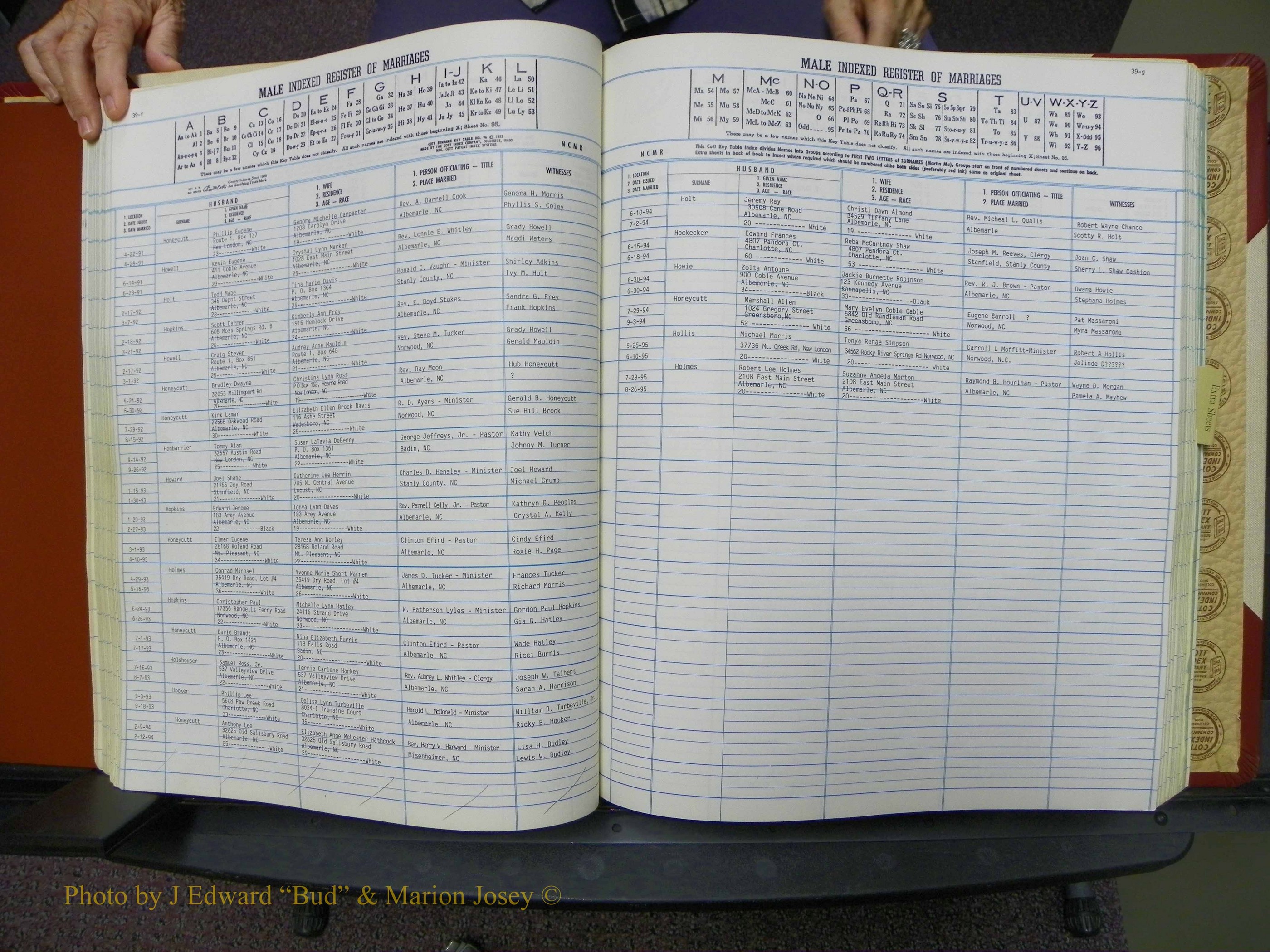 Stanley Co, NC Marriages, Male Index, A-Z, 1979-1994 (89).JPG