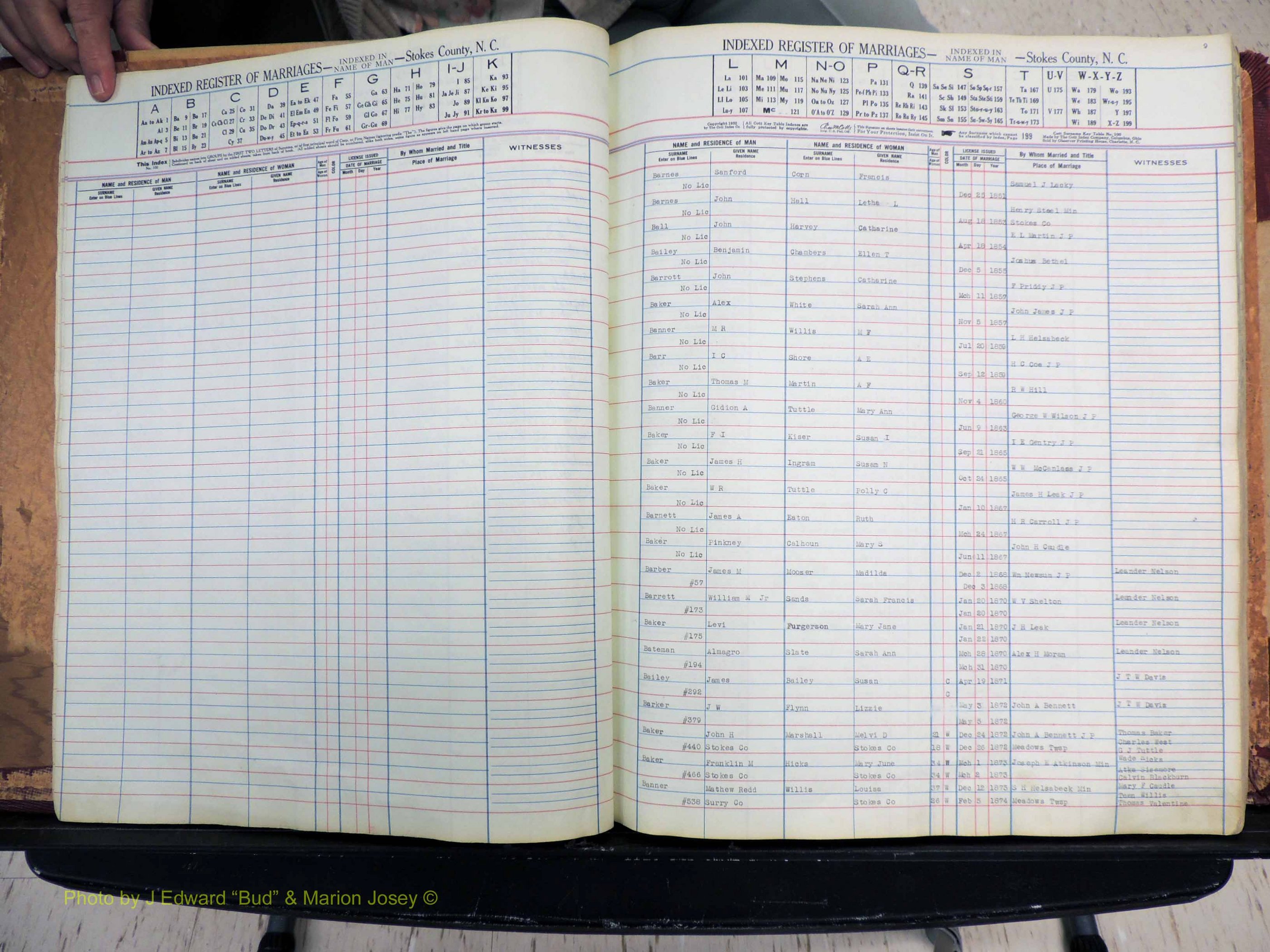 Stokes Co, NC, Marriages, Male Index, A-Z, 1851-1956 (110).JPG