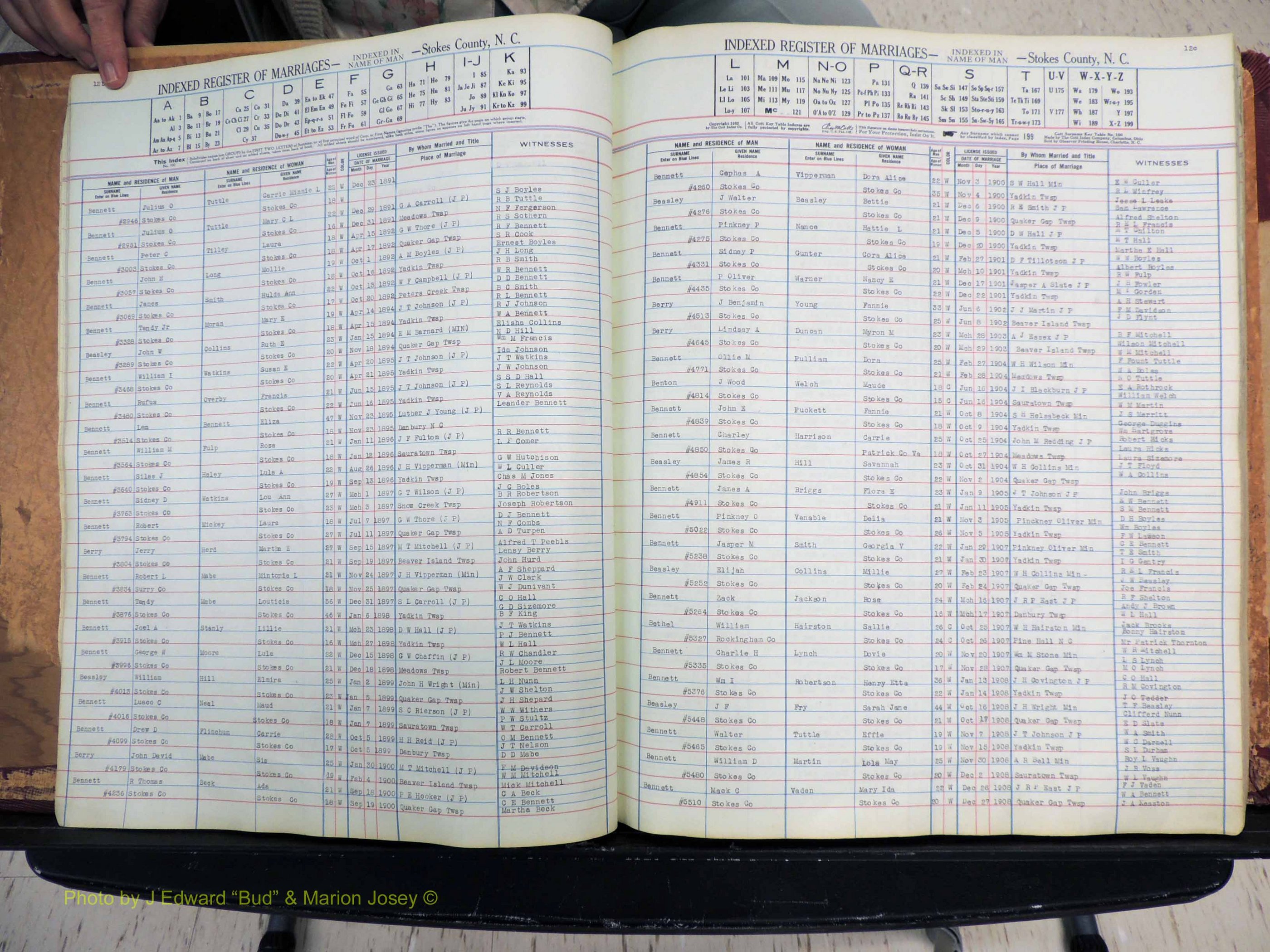 Stokes Co, NC, Marriages, Male Index, A-Z, 1851-1956 (115).JPG