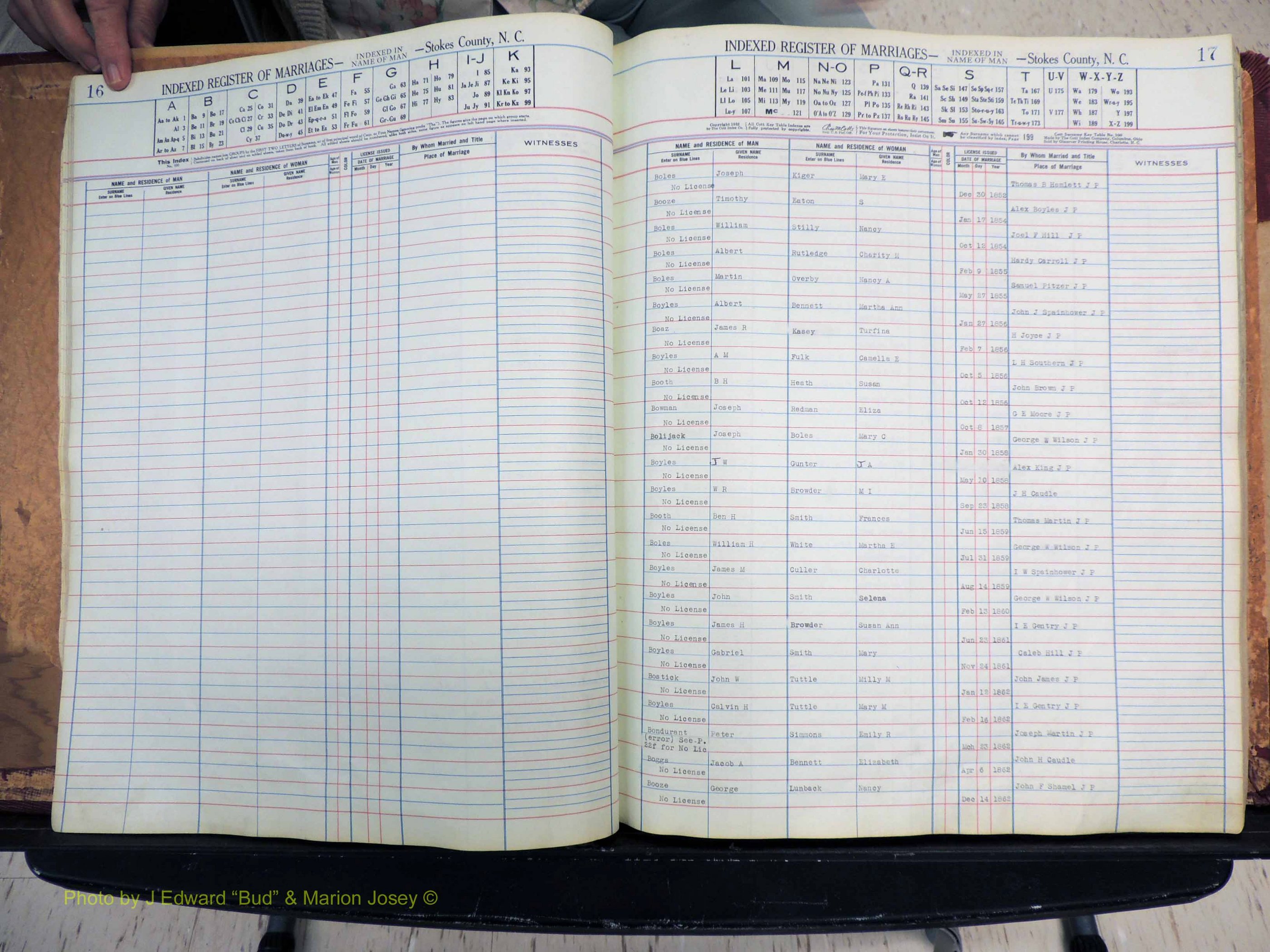 Stokes Co, NC, Marriages, Male Index, A-Z, 1851-1956 (120).JPG