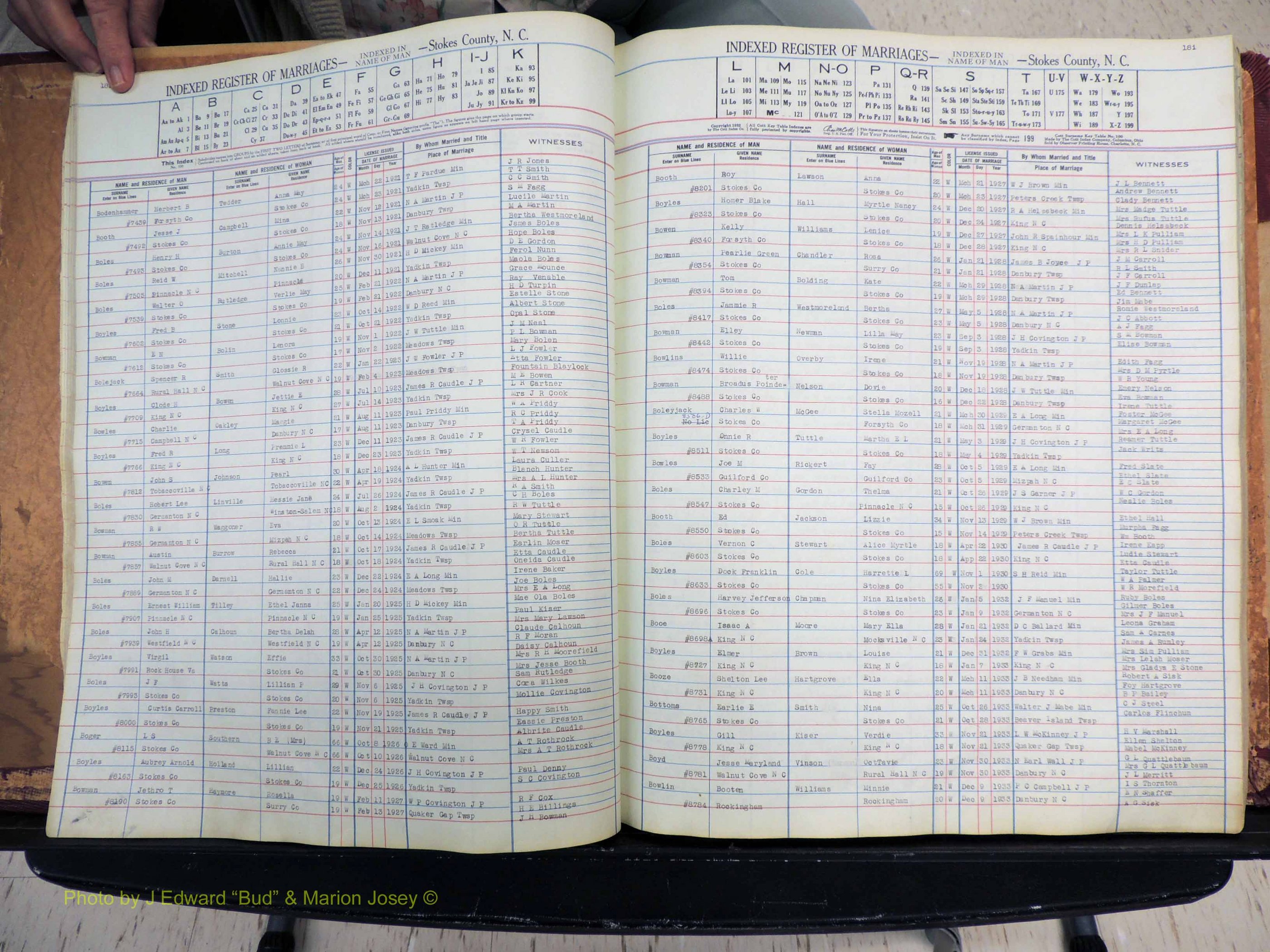 Stokes Co, NC, Marriages, Male Index, A-Z, 1851-1956 (125).JPG