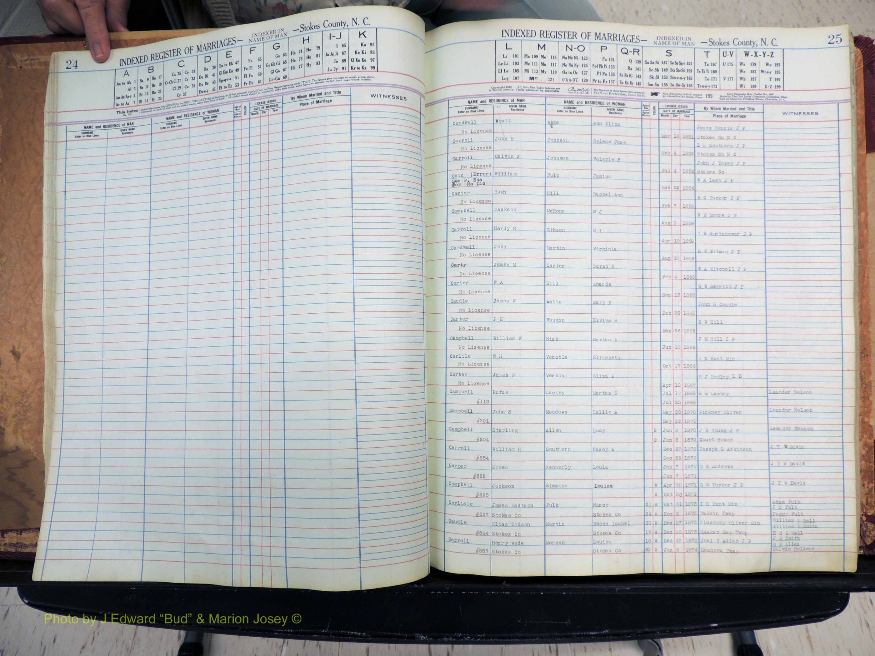 Stokes Co, NC, Marriages, Male Index, A-Z, 1851-1956 (139).JPG