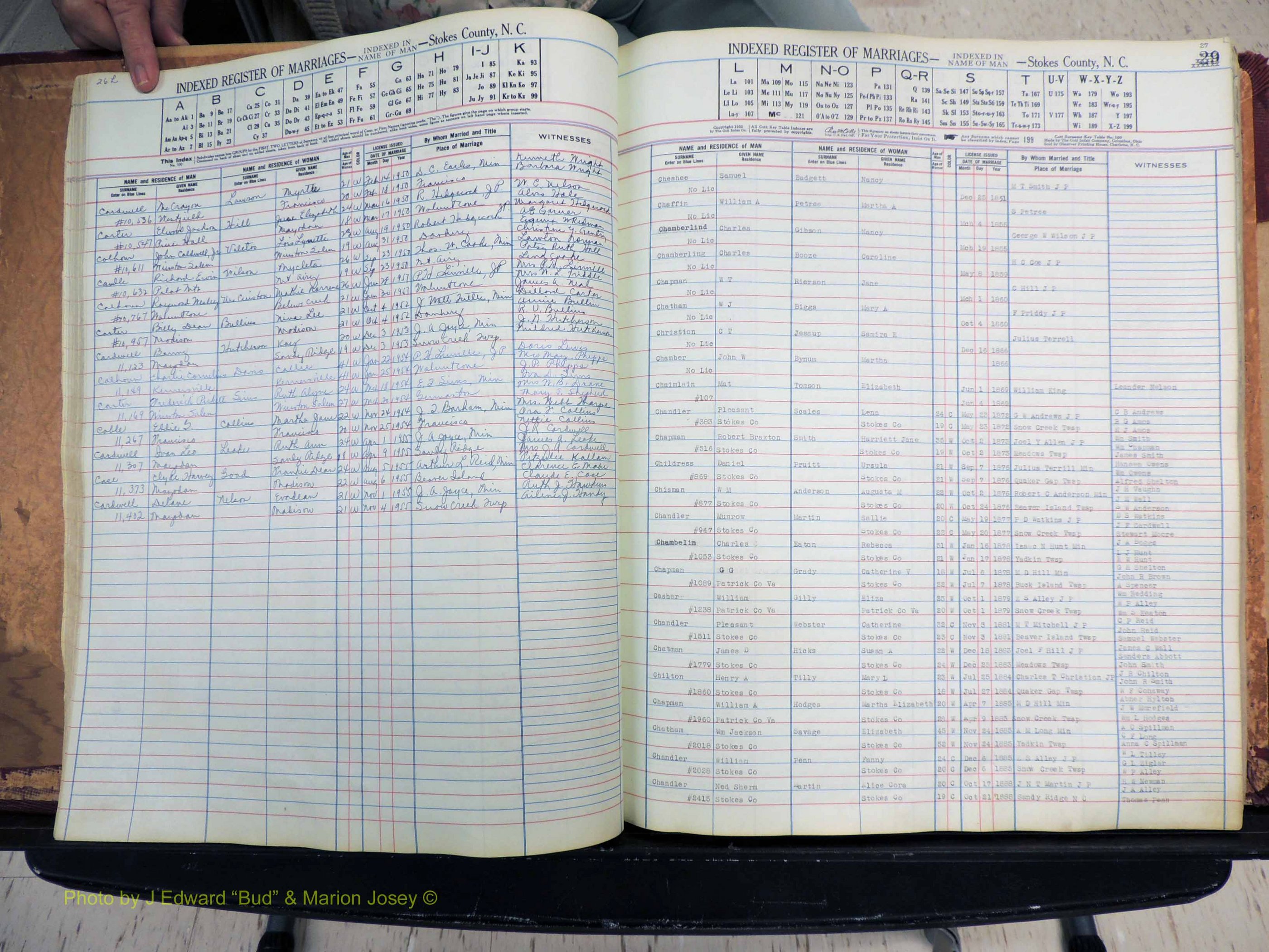 Stokes Co, NC, Marriages, Male Index, A-Z, 1851-1956 (144).JPG