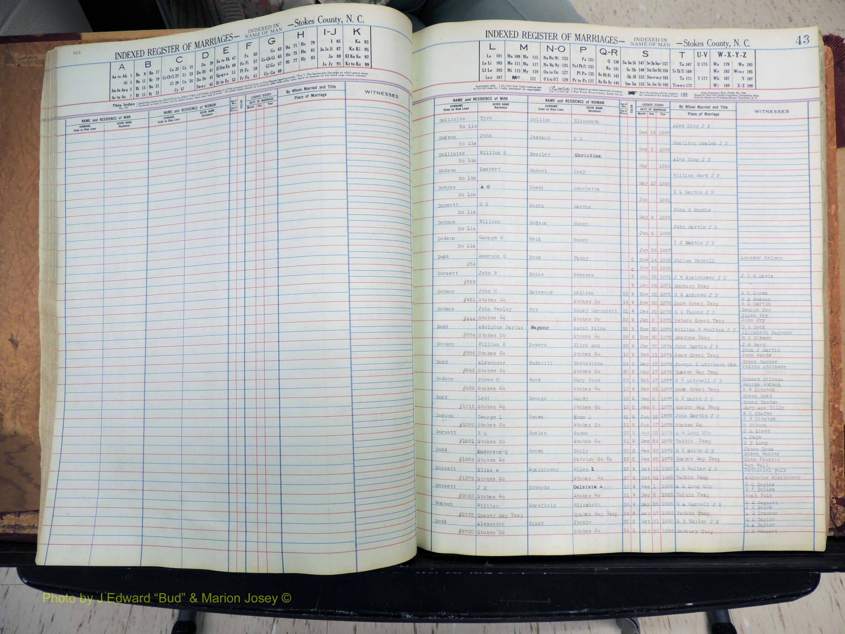 Stokes Co, NC, Marriages, Male Index, A-Z, 1851-1956 (164).JPG