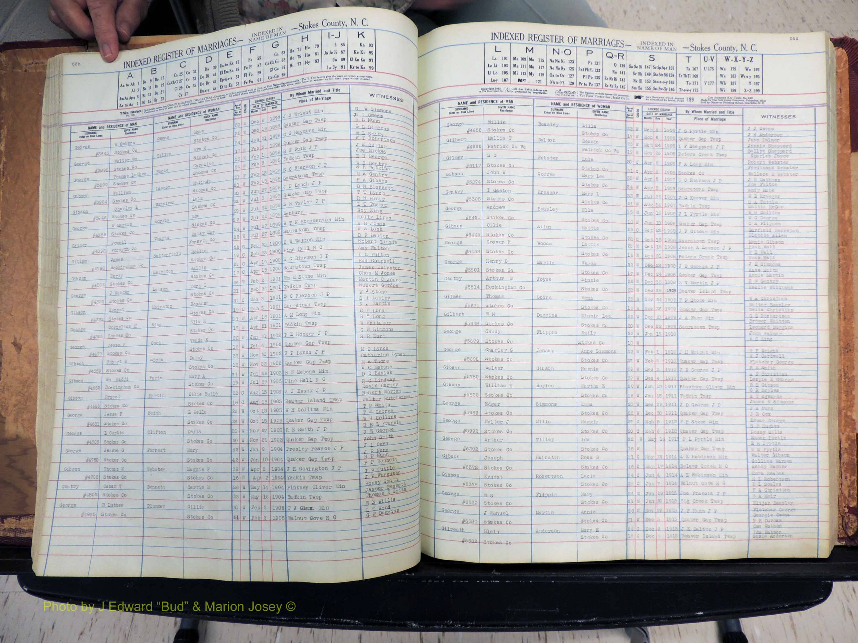 Stokes Co, NC, Marriages, Male Index, A-Z, 1851-1956 (195).JPG