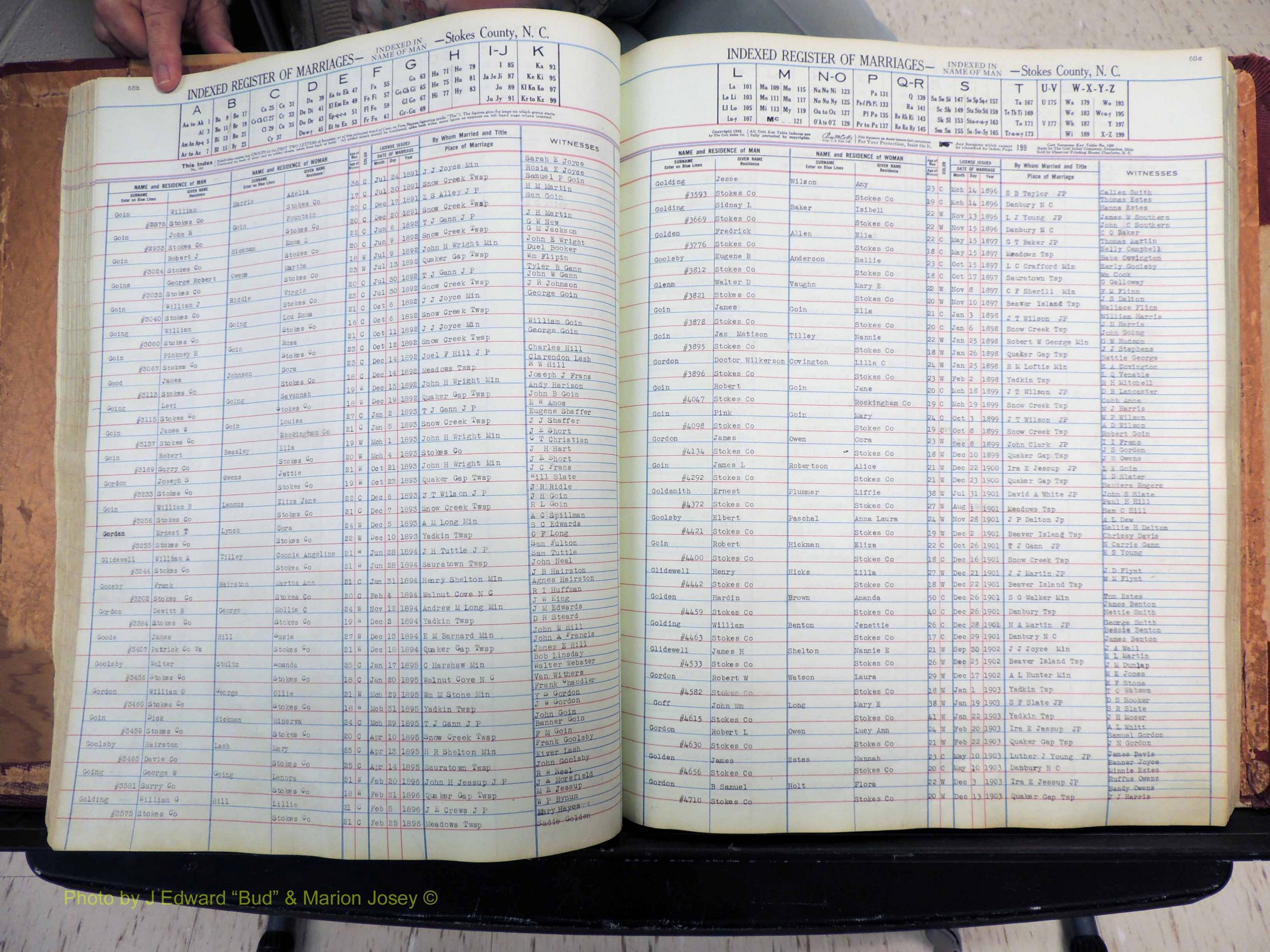 Stokes Co, NC, Marriages, Male Index, A-Z, 1851-1956 (199).JPG