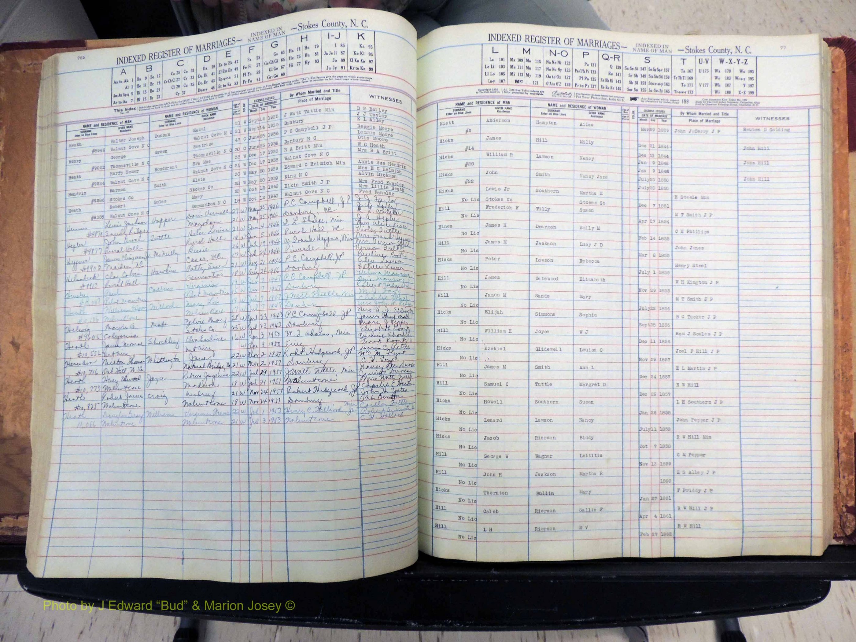 Stokes Co, NC, Marriages, Male Index, A-Z, 1851-1956 (219).JPG