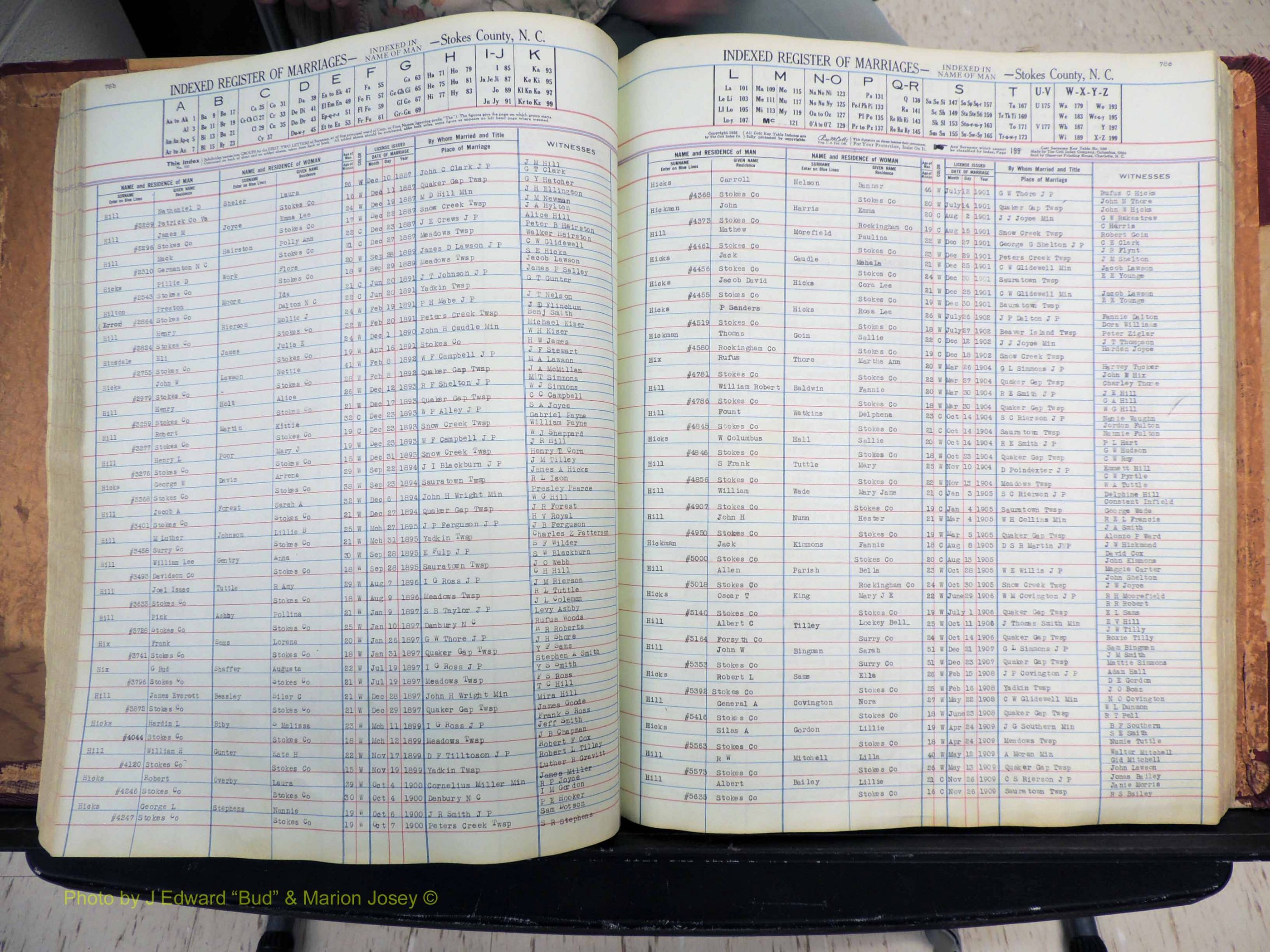 Stokes Co, NC, Marriages, Male Index, A-Z, 1851-1956 (221).JPG